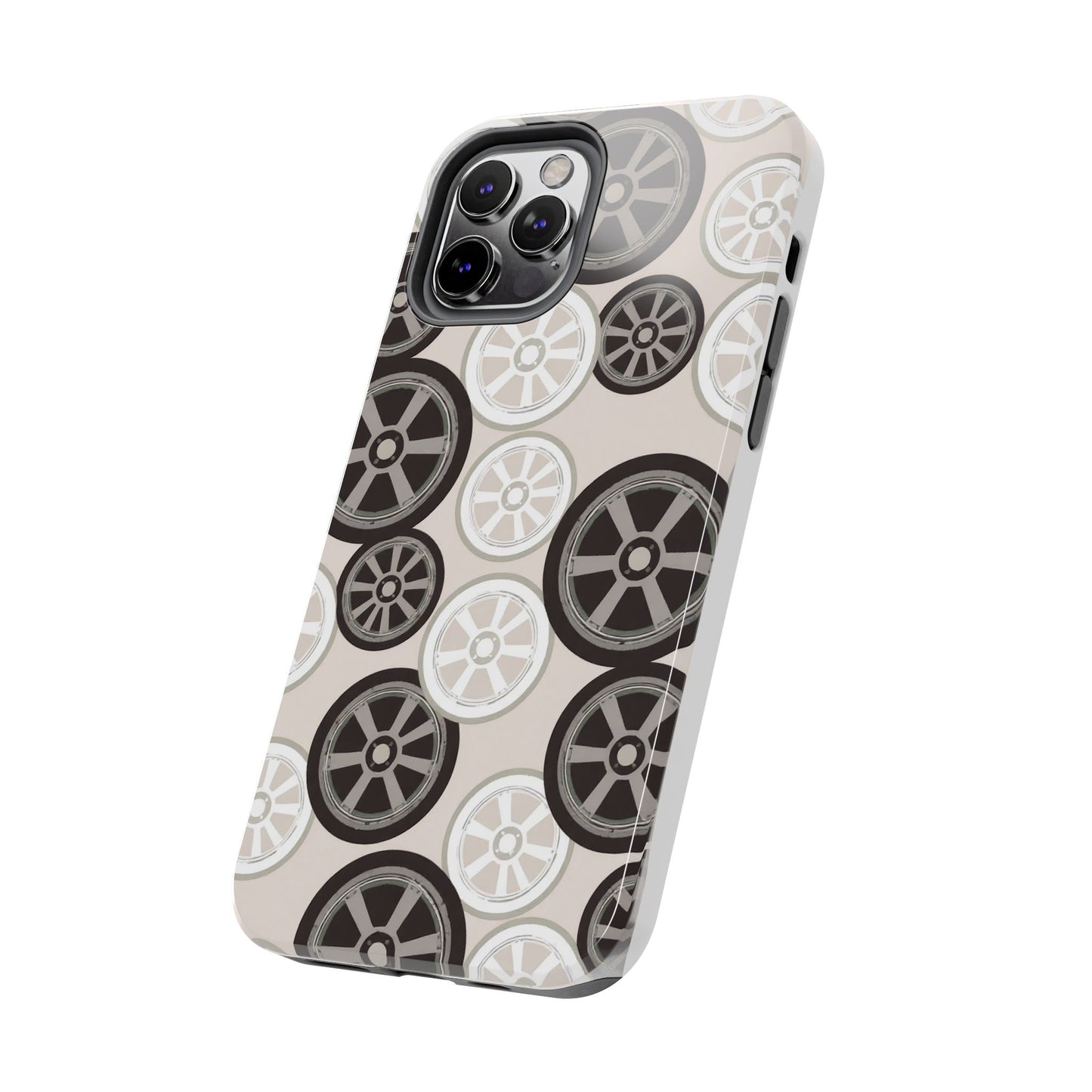 Racing Wheel Design Tough Phone Case – Durable Protection for Automotive Enthusiasts