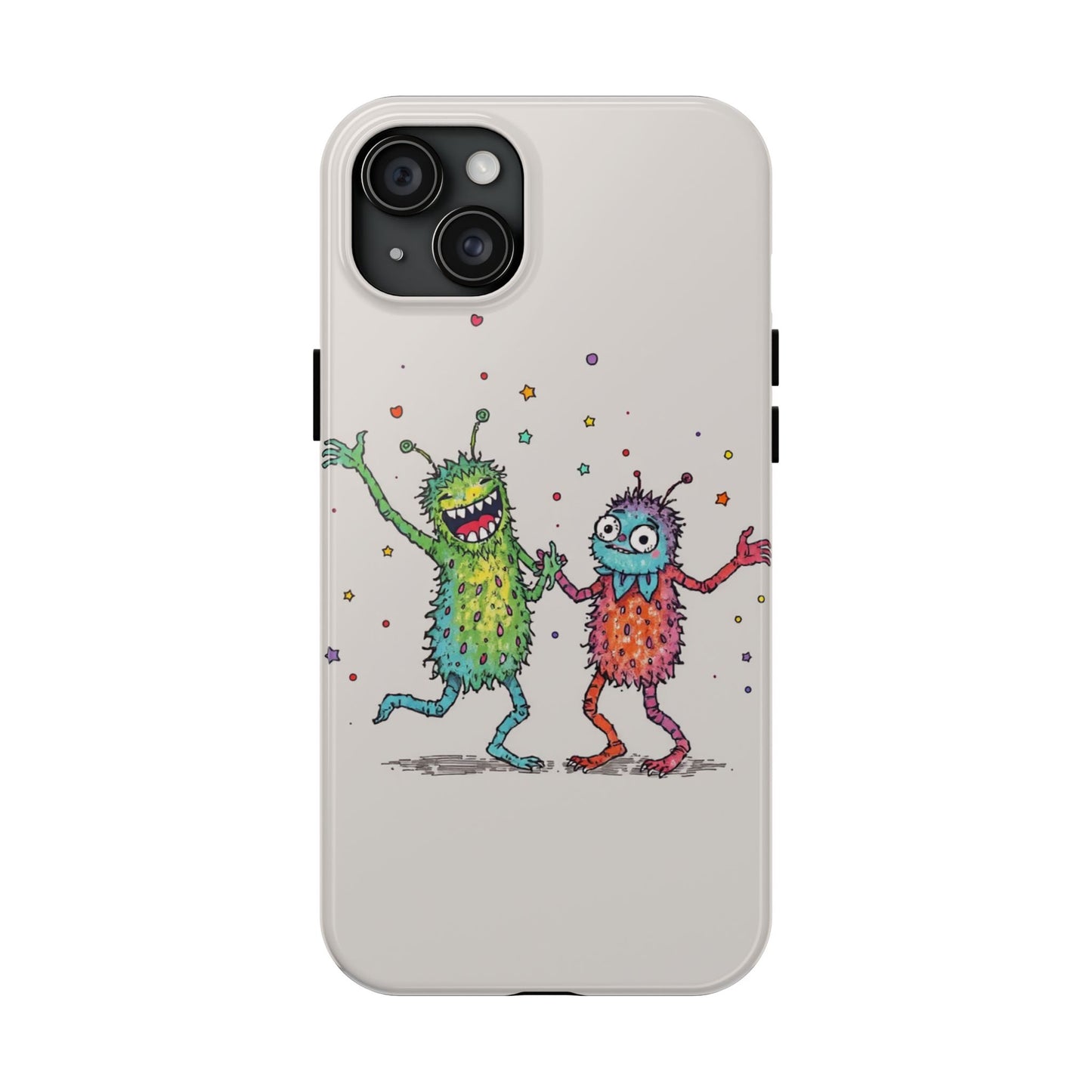 Colorful Monster Tough Phone Case - Fun and Playful Design