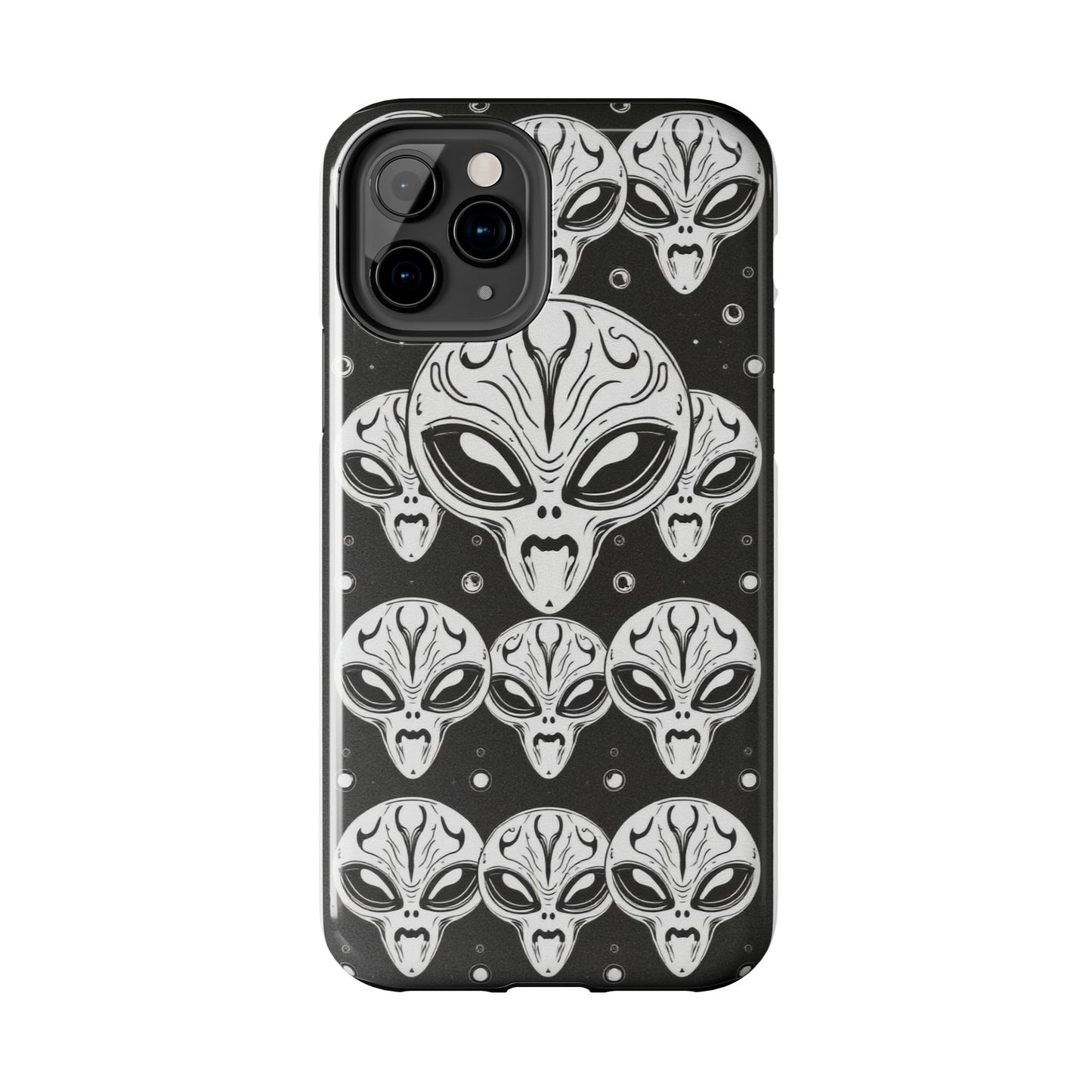 Alien Pattern Tough Phone Case - Durable Protection with Out-of-This-World Design