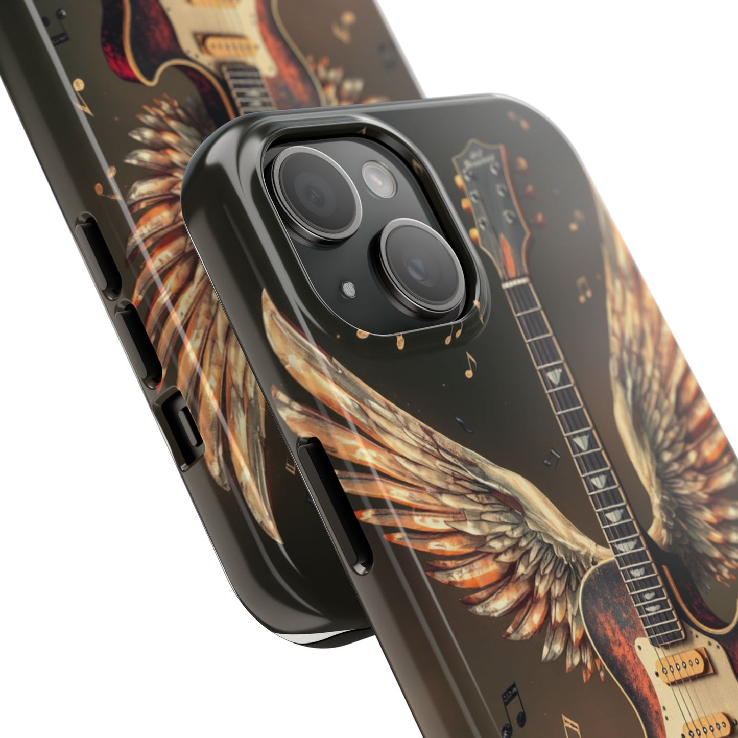 Inspirational Guitar Wing Phone Case - Tough Protection for Music Lovers
