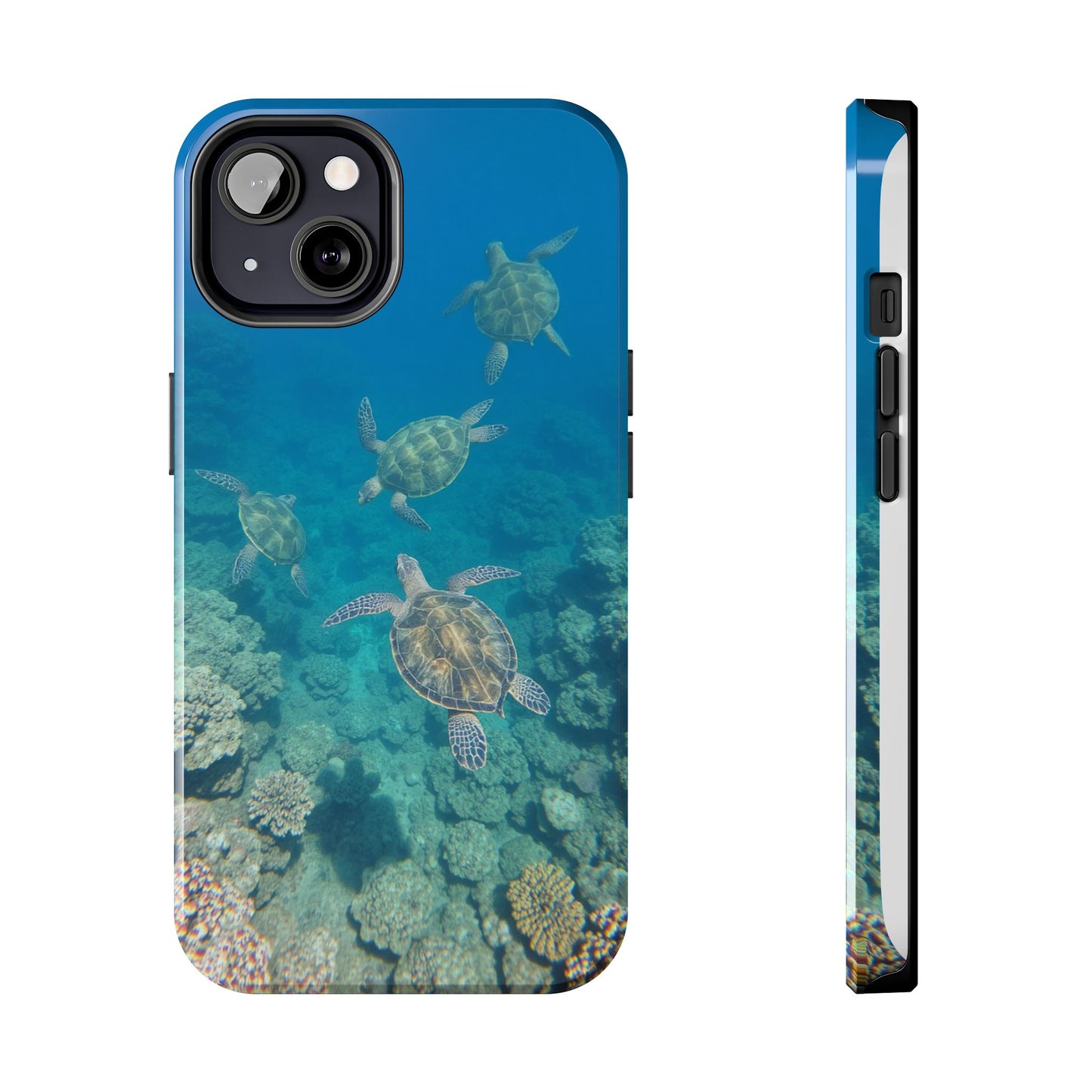 Ocean Turtle Tough Phone Cases - Durable Protection with Marine Art