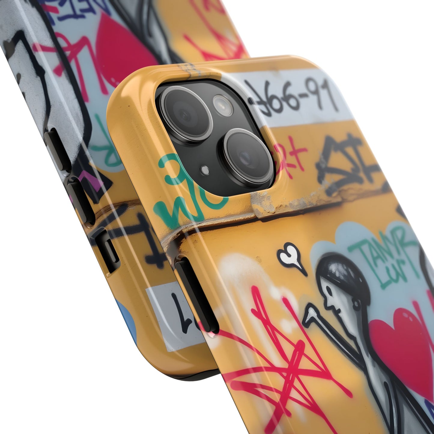 Urban Cupid Graffiti Tough Phone Case - Durable Protection with Street Art Vibe - for iPhone