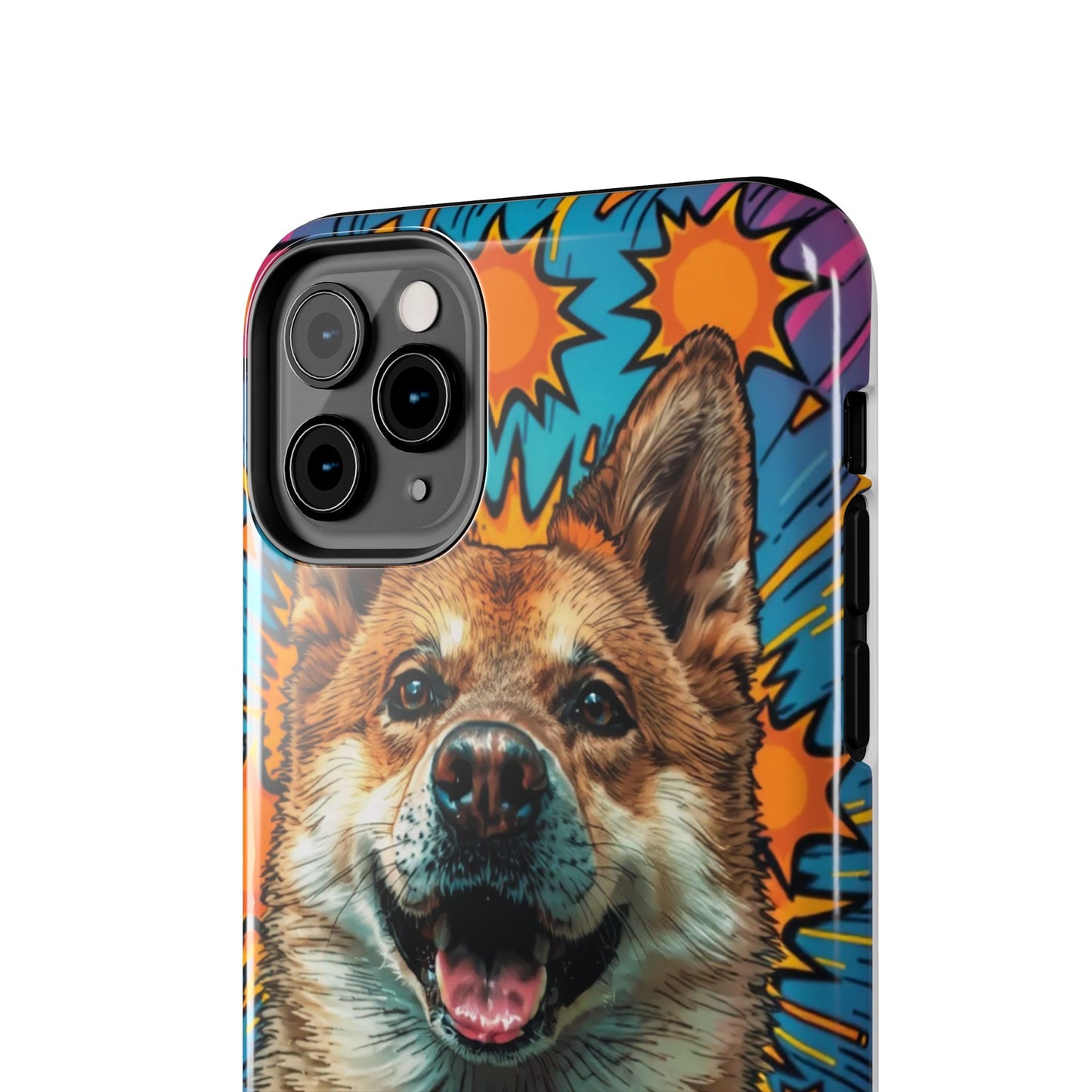 Vibrant Corgi Tough Phone Case - Fun Design for Pet Lovers