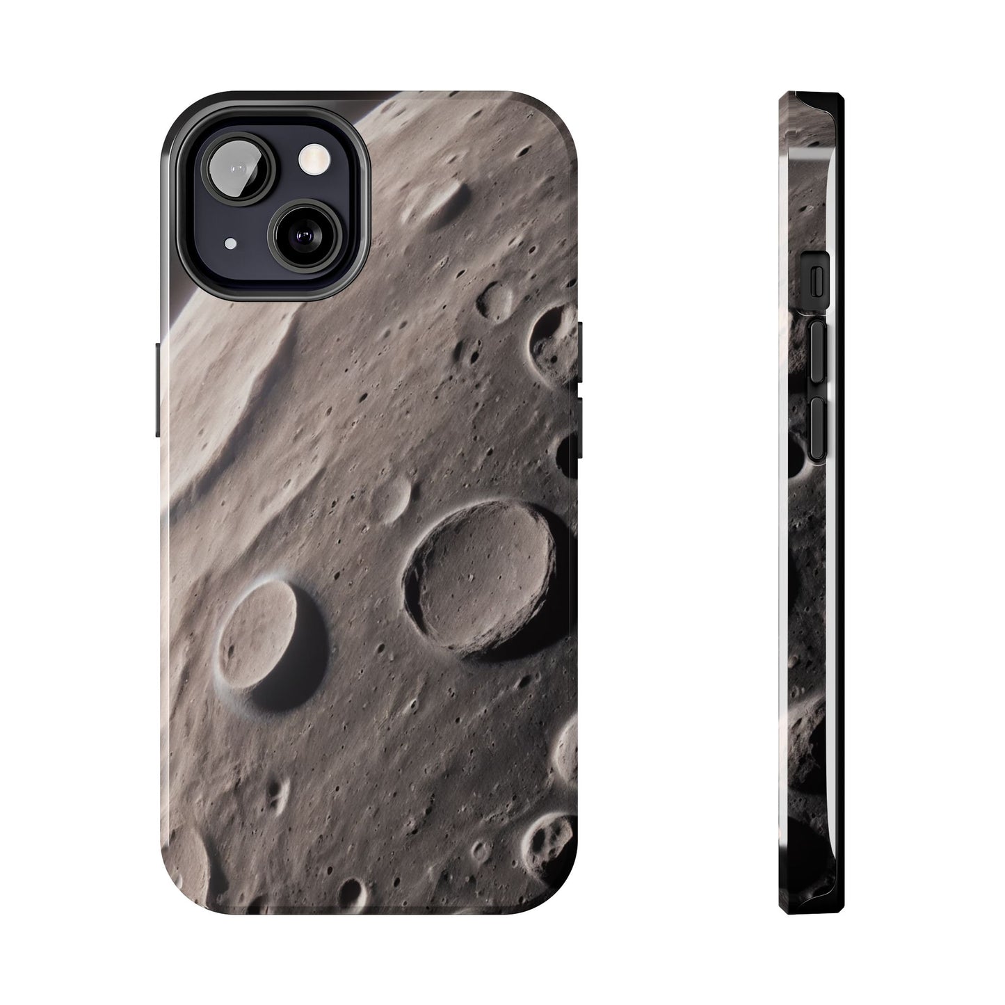 Celestial Moon Surface Tough Phone Case | Durable Space-Themed Design - for iPhone