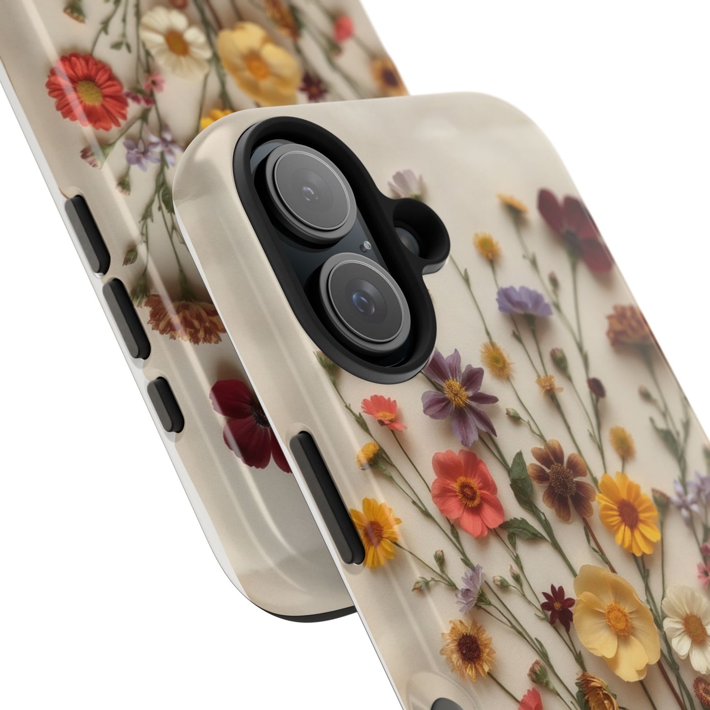 Floral Tough Phone Case - Durable Protection with Nature-Inspired Design