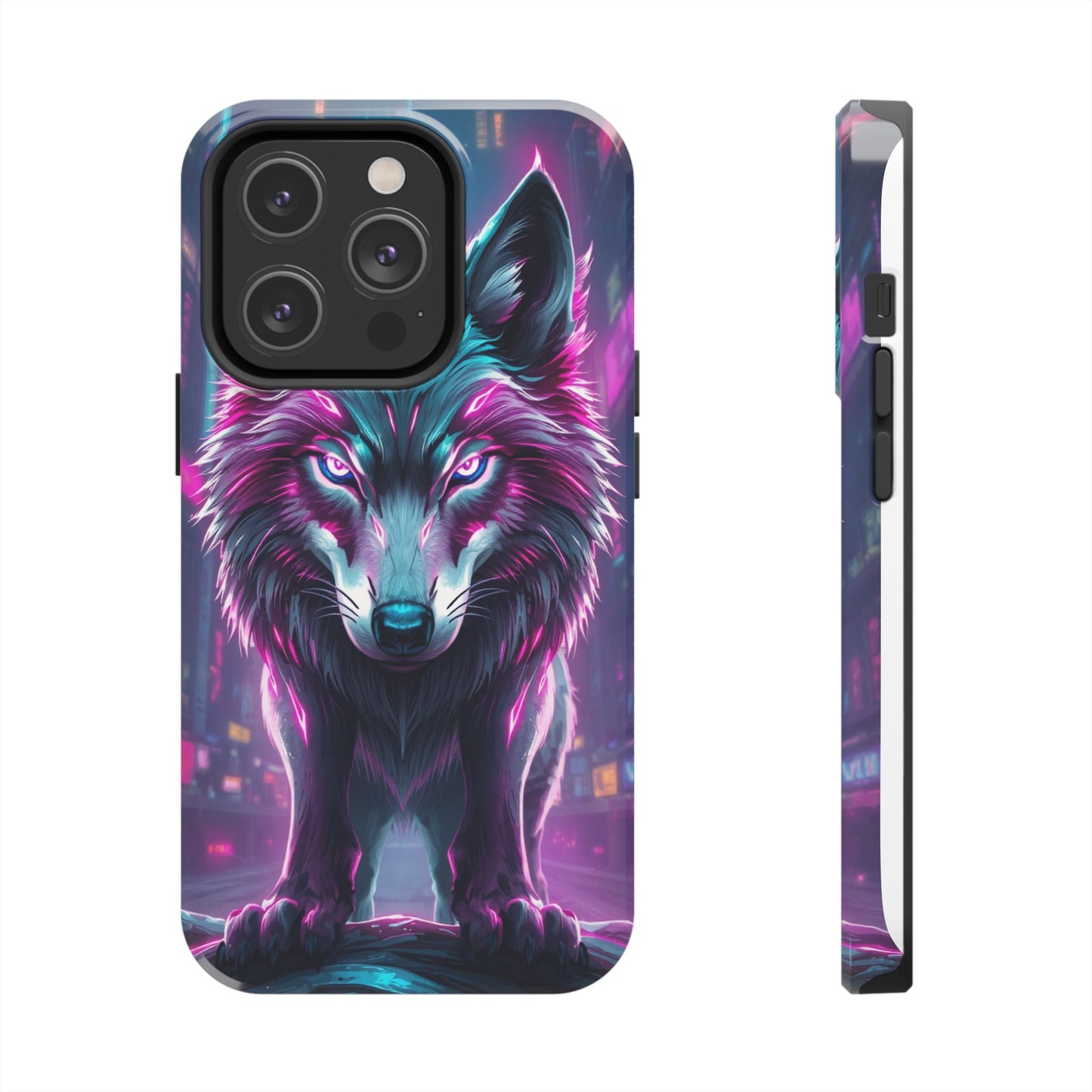 Fierce Wolf Phone Case - Tough & Vibrant Design for Animal Lovers