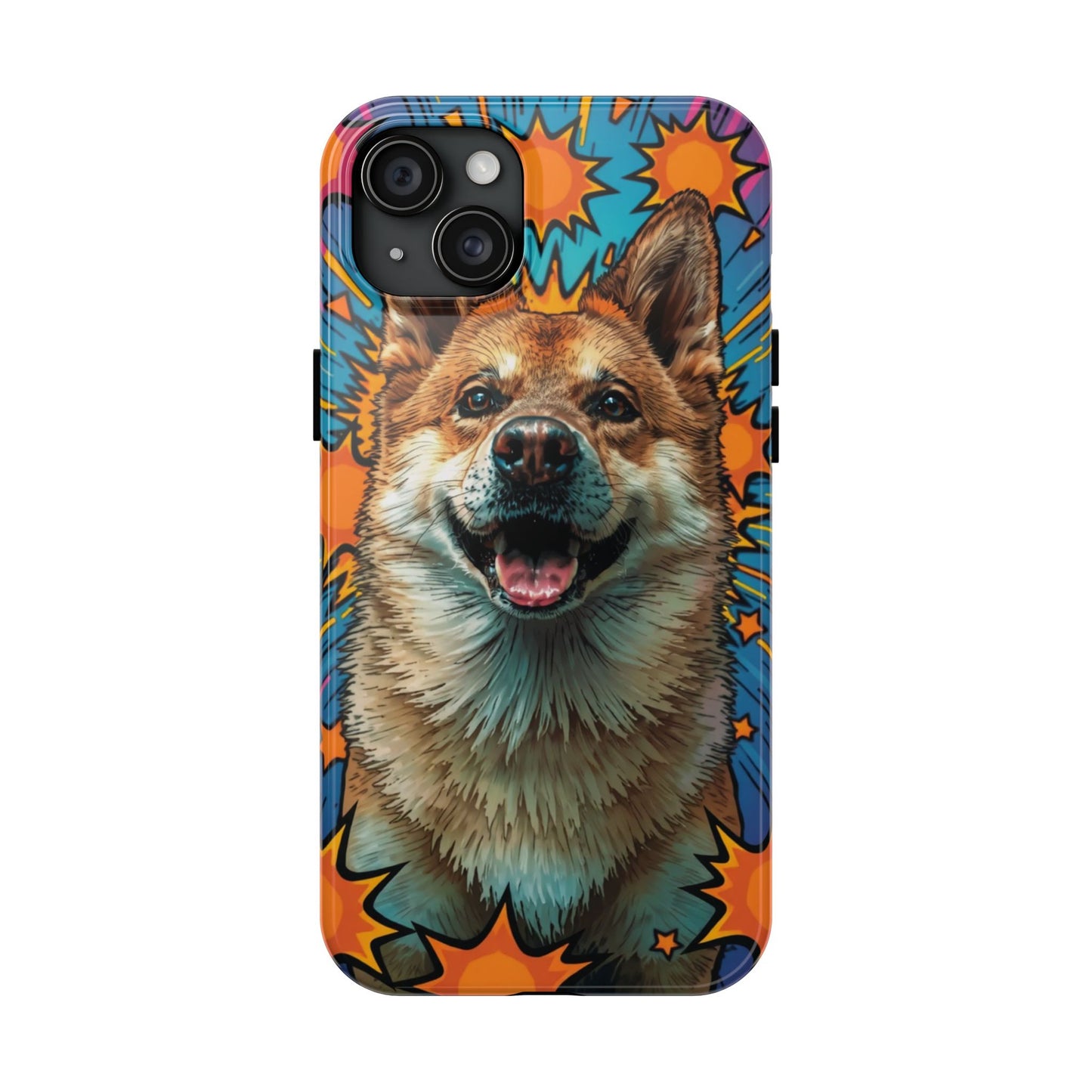 Vibrant Corgi Tough Phone Case - Fun Design for Pet Lovers