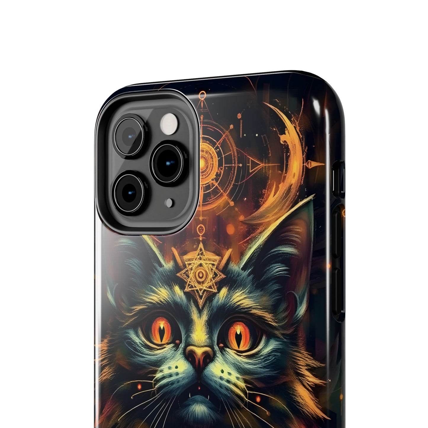 Mystical Cat Queen Tough Phone Case – Unique Protection for Cat Lovers - for iPhone