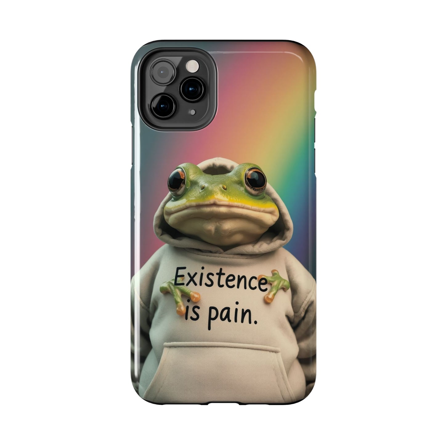 Existence is Pain Frog Phone Case - Tough & Stylish