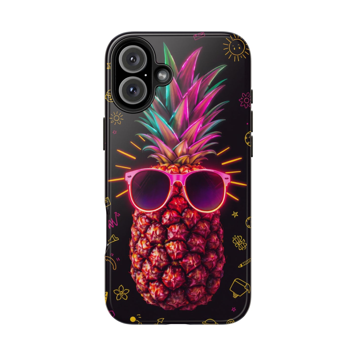 Tough Pineapple Phone Case - Cool, Vibrant Design Perfect for Summer Vibes