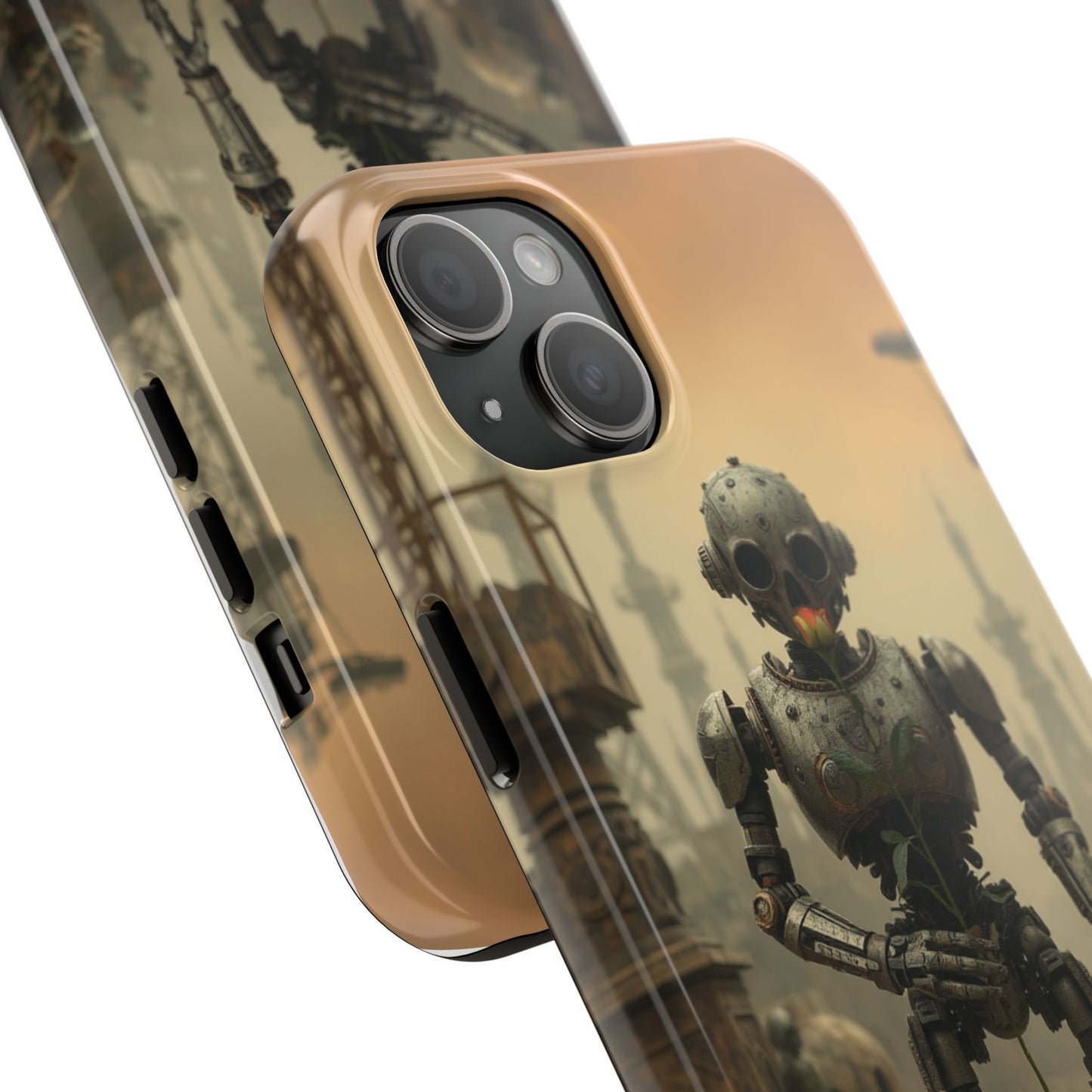 Robotic Sentinel Tough Phone Case - Durable Protector for Sci-Fi Lovers