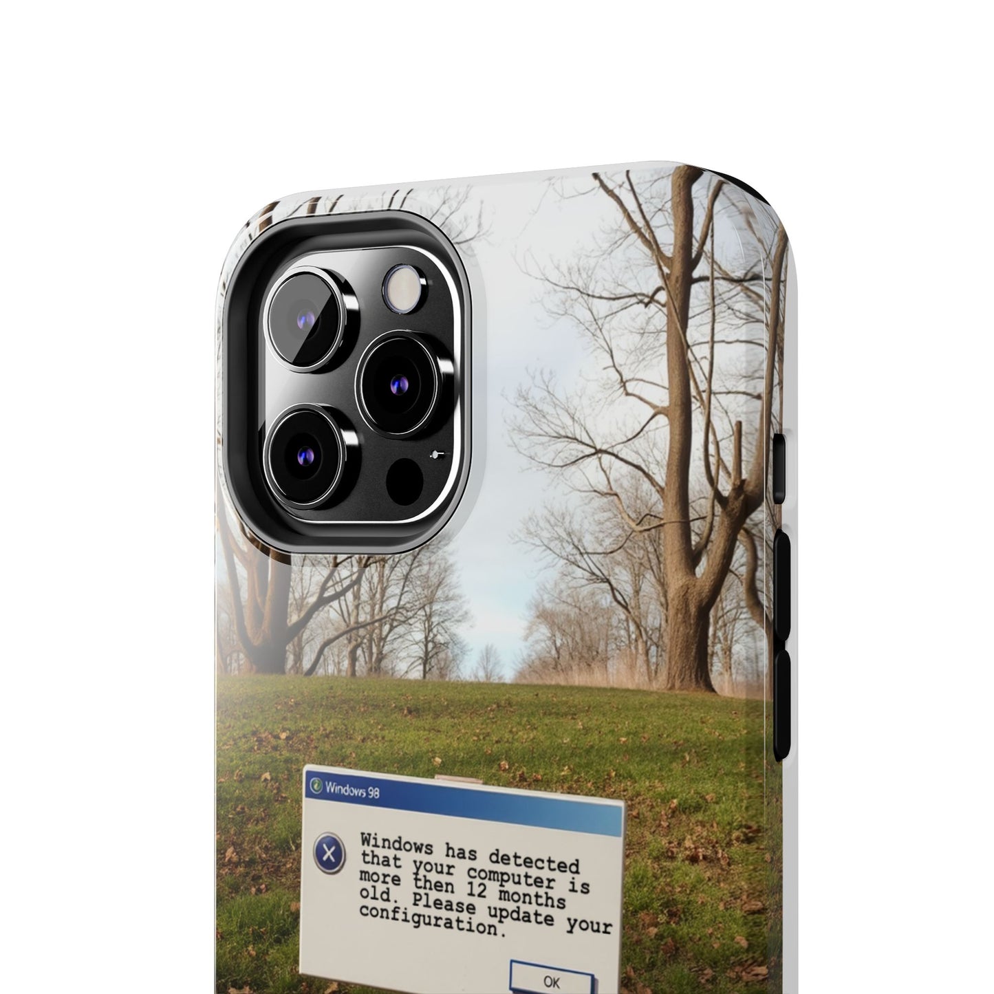 Durable Phone Case with Windows 98 Error Message Design - Perfect Gift for Tech Lovers