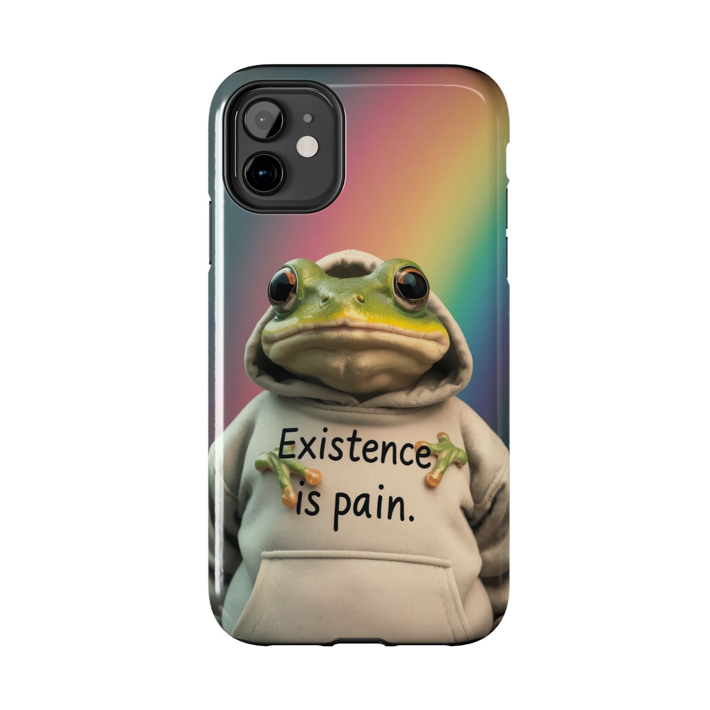 Existence is Pain Frog Phone Case - Tough & Stylish