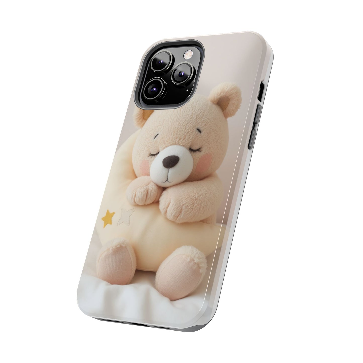 Cute Bear Tough Phone Case - Adorable Baby Animal Design for Kids & Adults