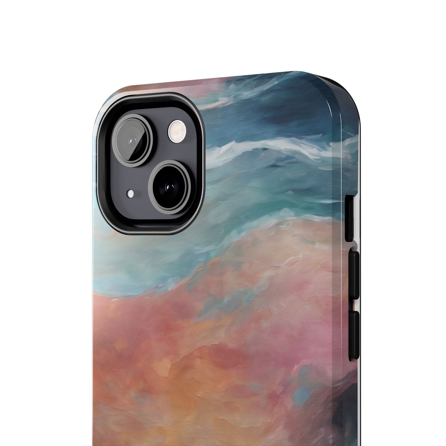 Artistic Painted Sea Tough Phone Case - Abstract Waves Design - for iPhone