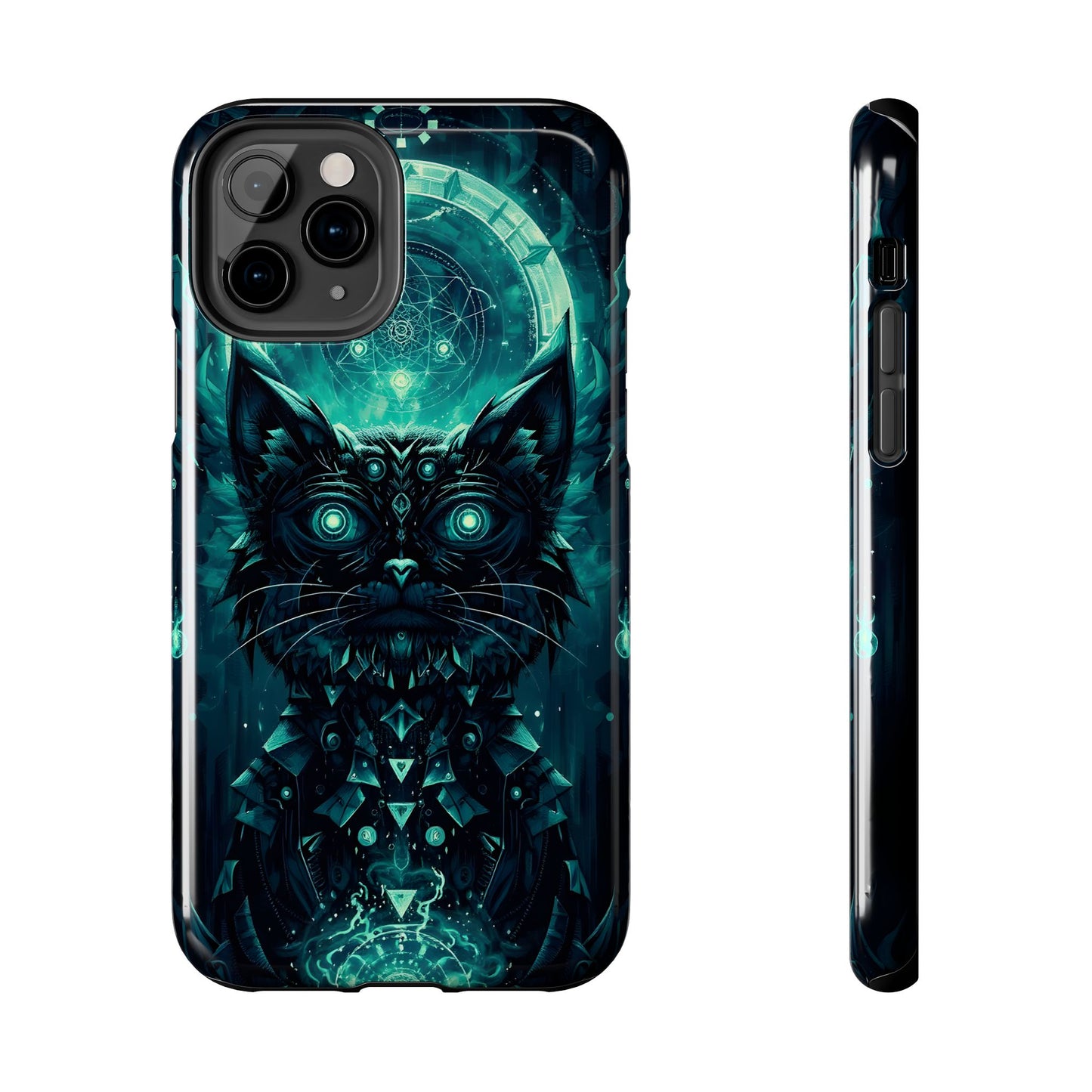 Mystical Dark Cat Phone Case - Tough Protective Cover for Cat Lovers - for iPhone