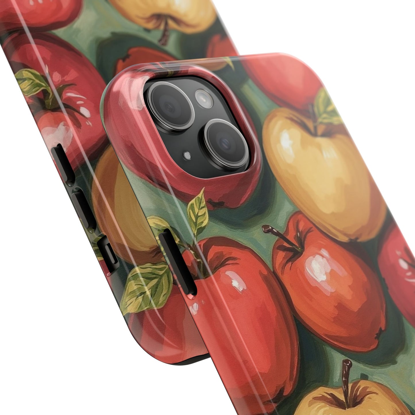 Colorful Painted Apples Art Tough Phone Case - Durable & Stylish Protection - for iPhone