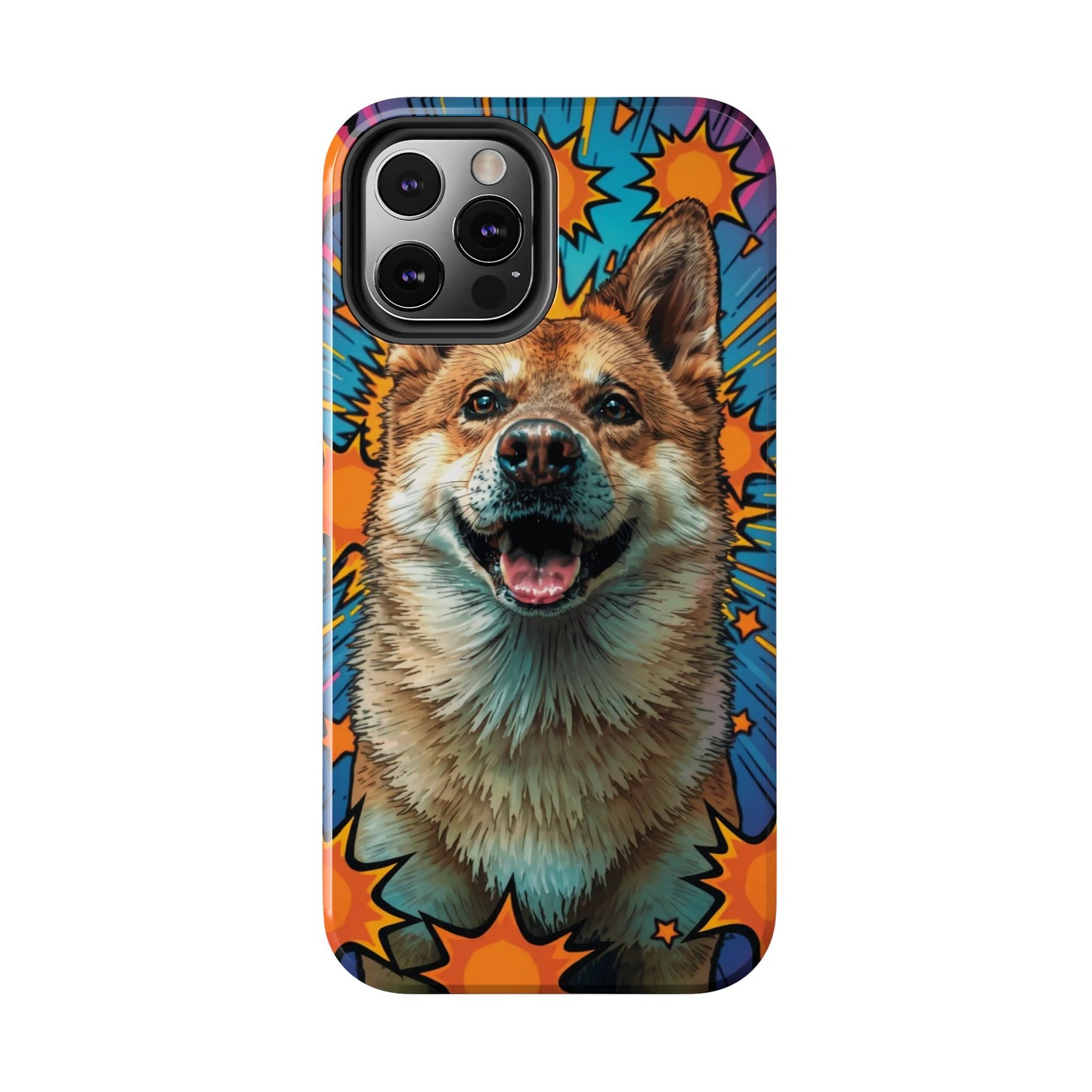 Vibrant Corgi Tough Phone Case - Fun Design for Pet Lovers