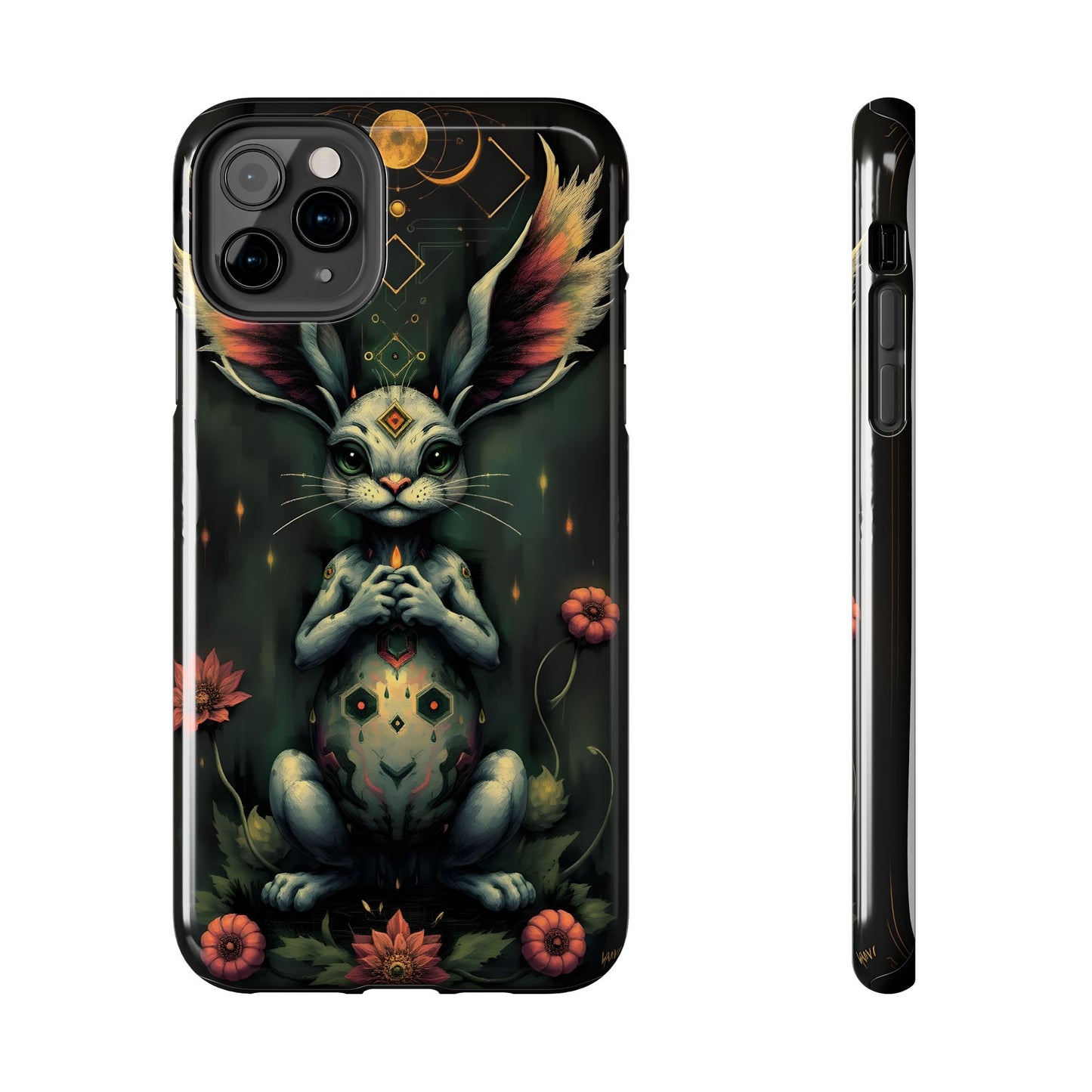 Artistic Rabbit Phone Cases - Unique and Durable Design of Mystical Bunny - for iPhone