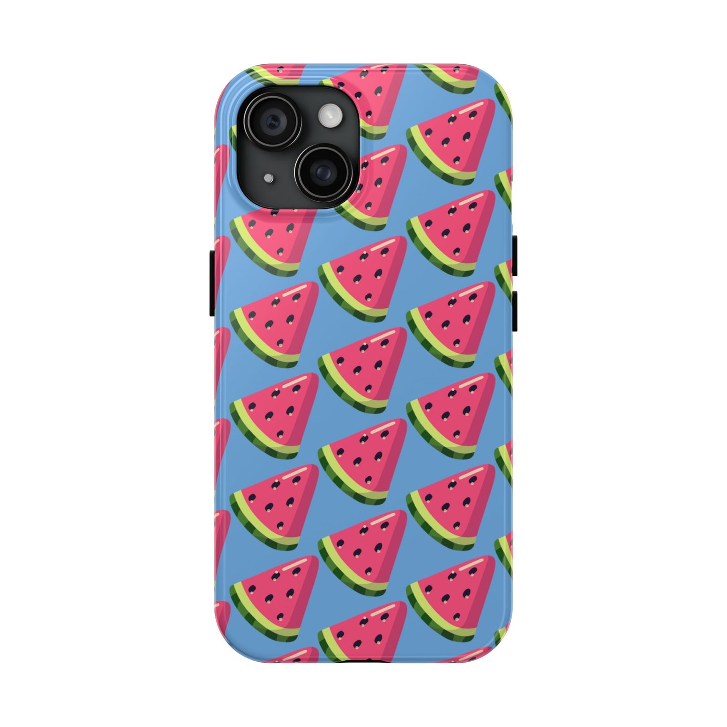 Watermelon Fun Tough Phone Case - Summer Vibes, Blue - for iPhone