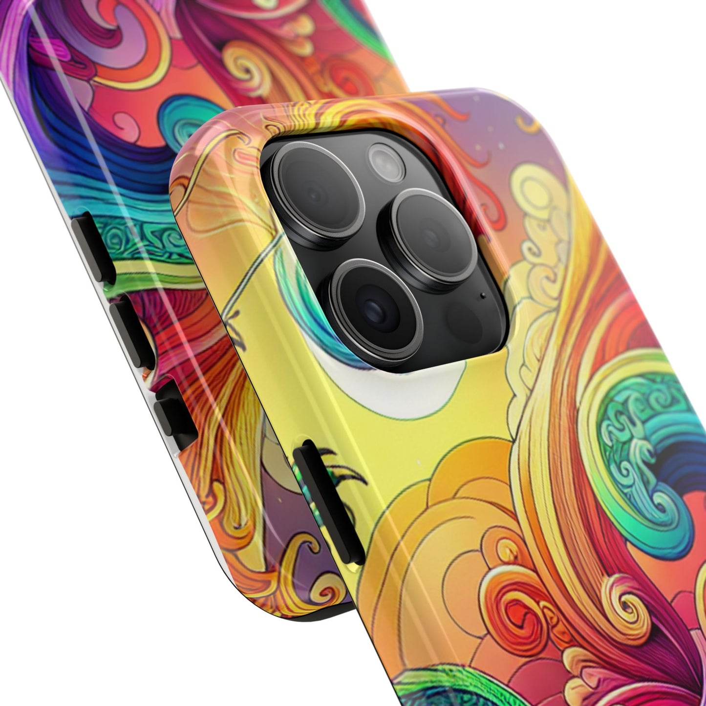 Fantasy Ocean Waves Tough Phone Case - Colorful Protective Cover - for iPhone