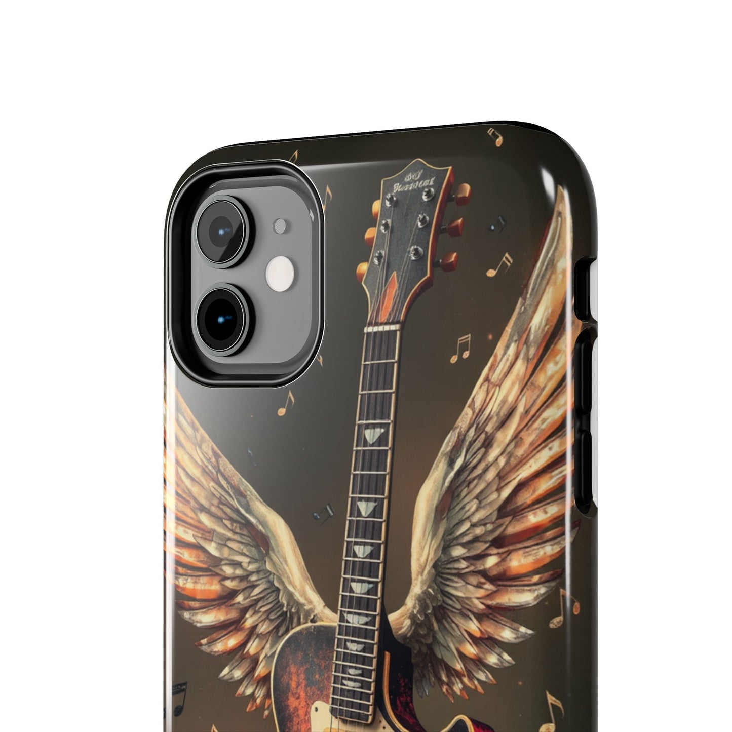 Inspirational Guitar Wing Phone Case - Tough Protection for Music Lovers
