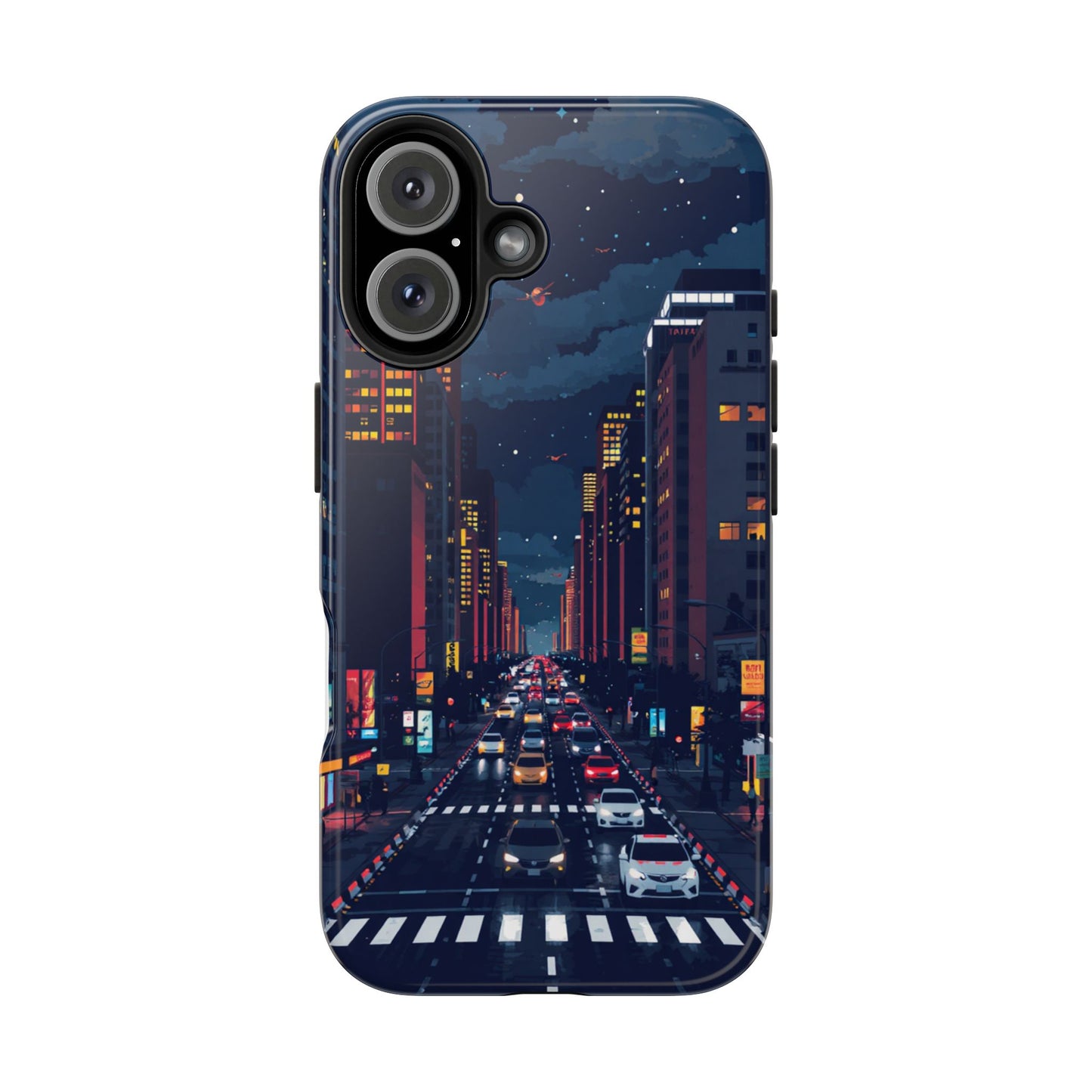 Urban Nightlife Tough Phone Case - Durable & Stylish Protection