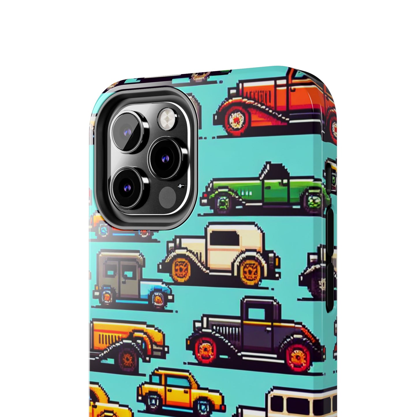 Retro Car Pixel Art Tough Phone Case - Durable & Stylish Protection - for iPhone