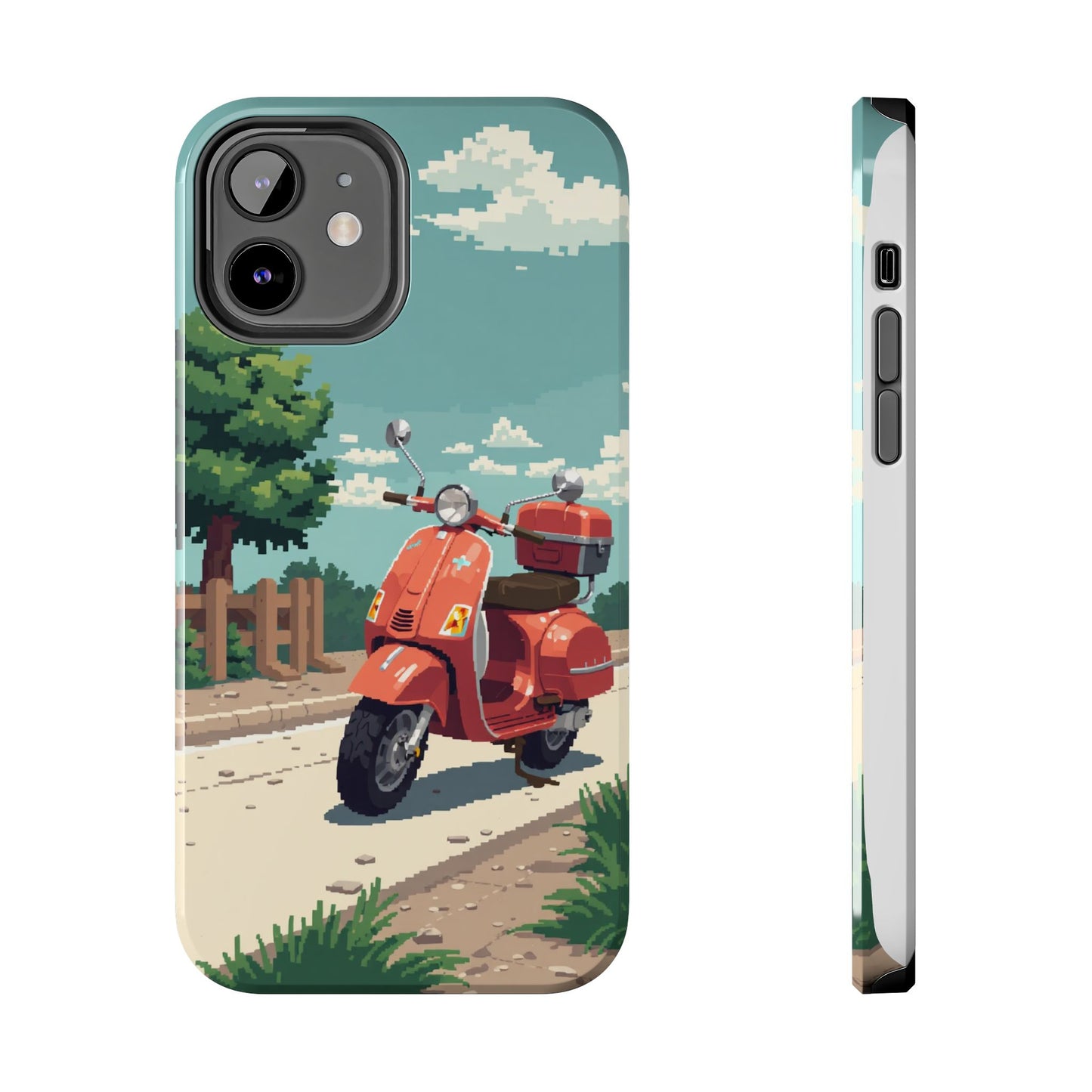 Retro Scooter Phone Case - Tough & Stylish Protection