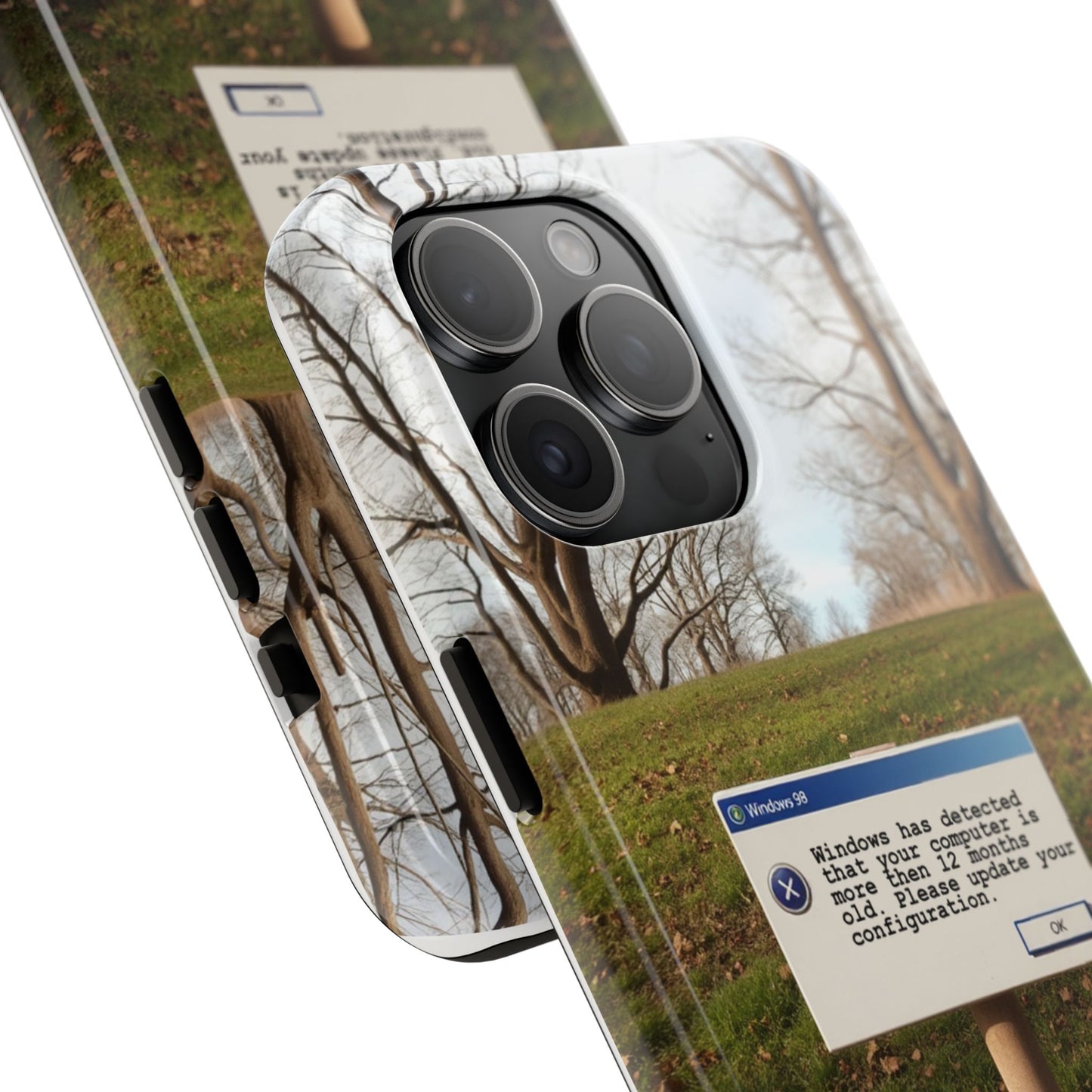 Durable Phone Case with Windows 98 Error Message Design - Perfect Gift for Tech Lovers