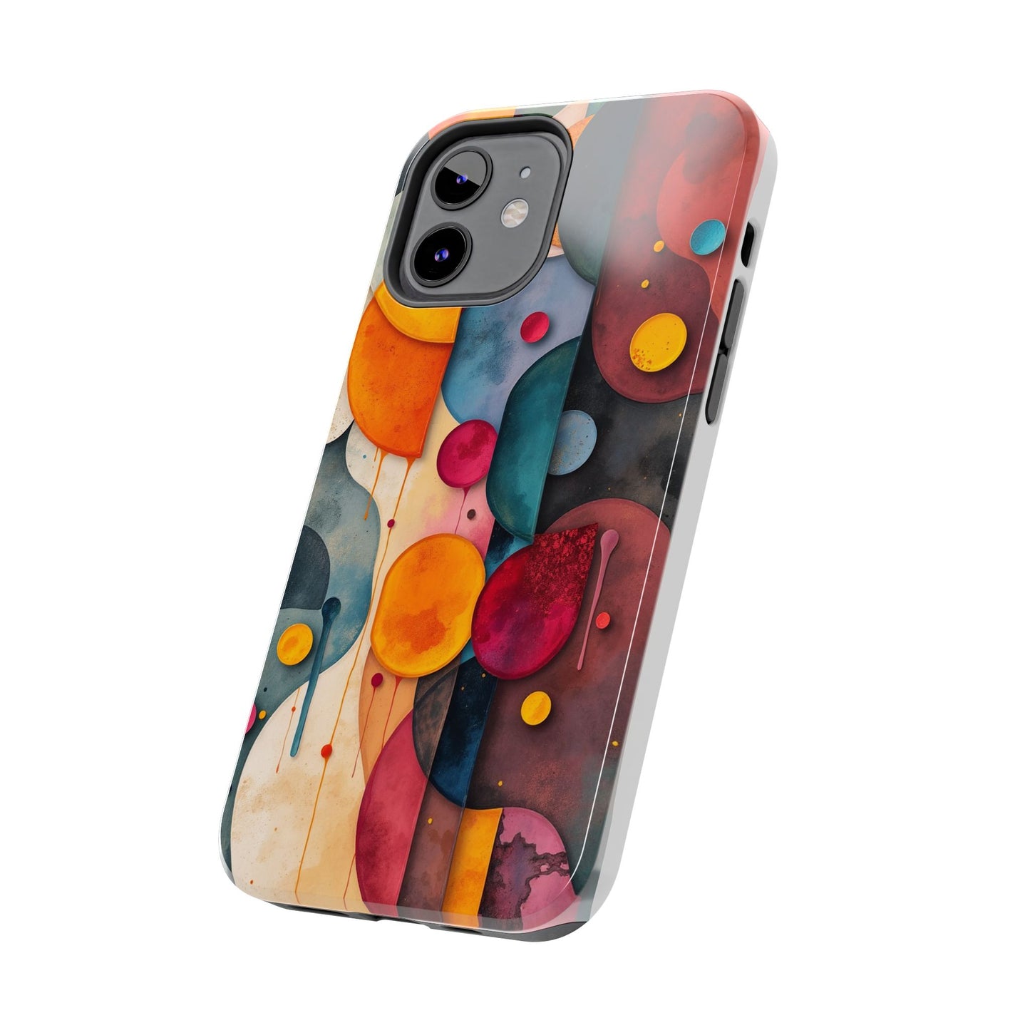 Artistic Tough Phone Cases - Colorful Abstract Design for Trendy Protection - for iPhone