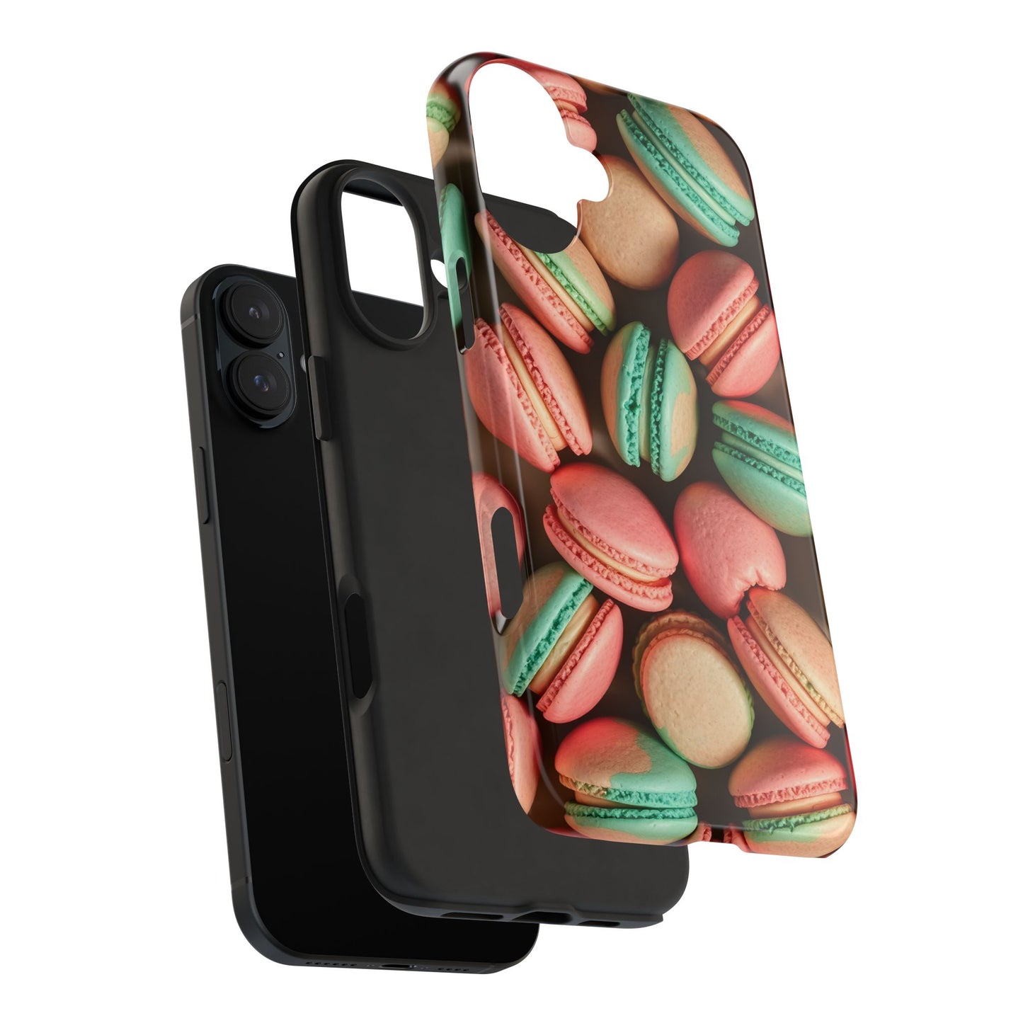 Colorful Tasty Macarons Tough Phone Case - Durable Protection with Sweet Aesthetic - for iPhone