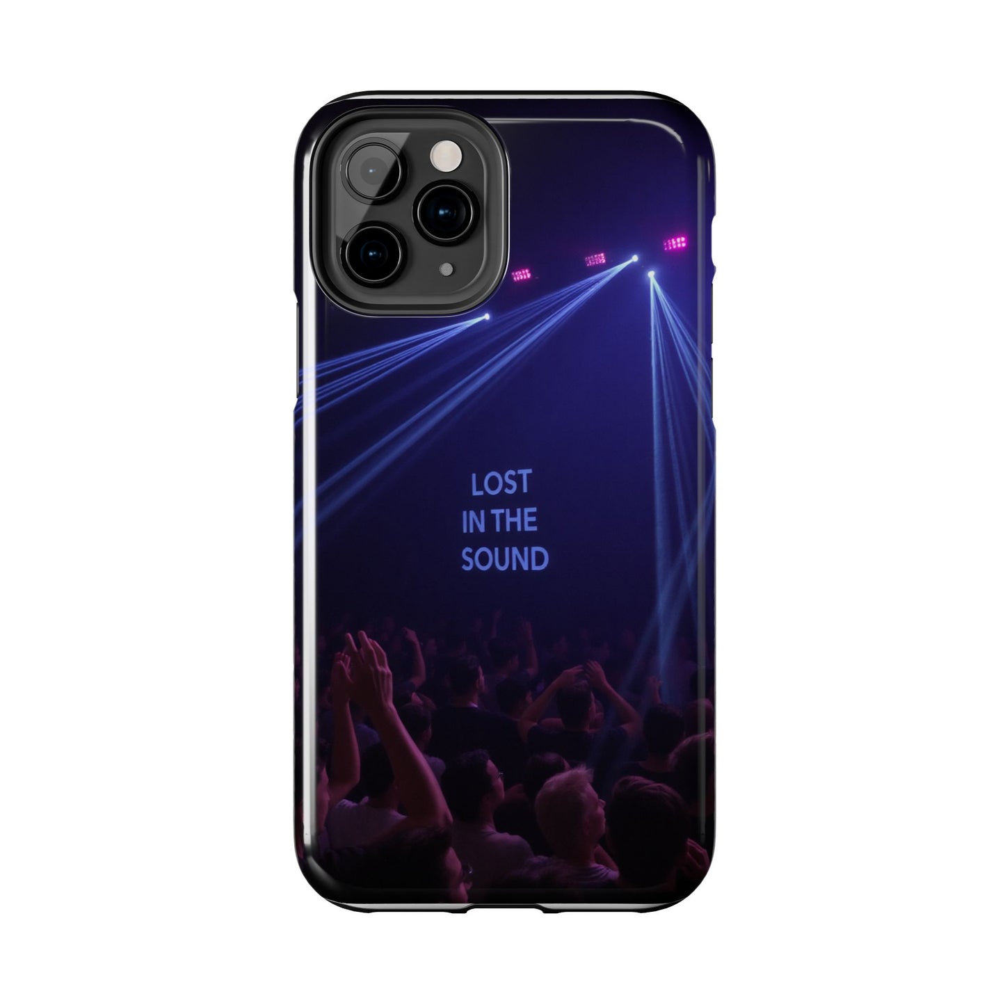 Vibrant Tough Phone Case - 'Lost in the Sound' Design for Music Lovers