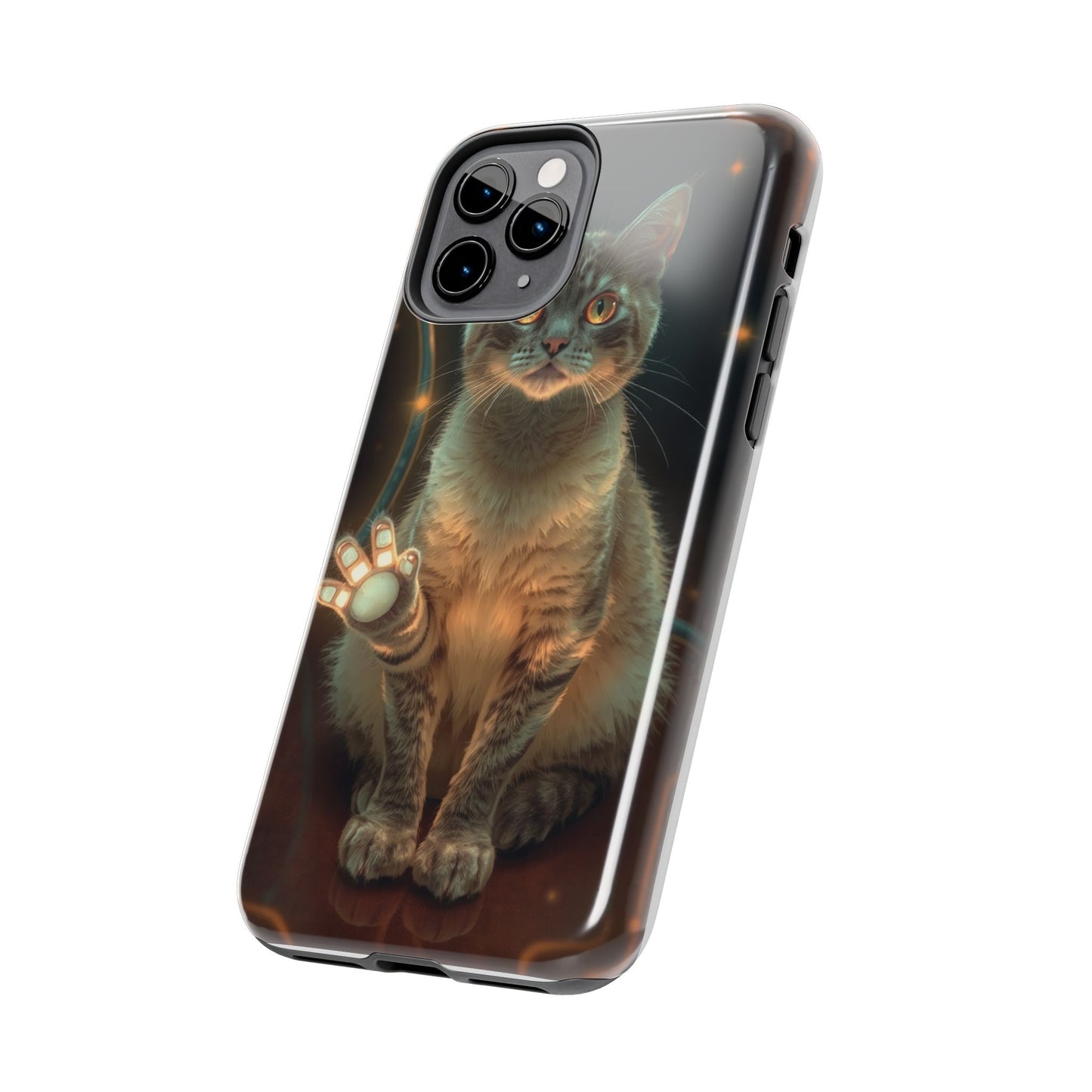 Whimsical Cat Phone Case | Tough Phone Cases for Cat Lovers, Pet Accessories, Gift for Cat Owners, Cute Phone Cover, Personalized Tech