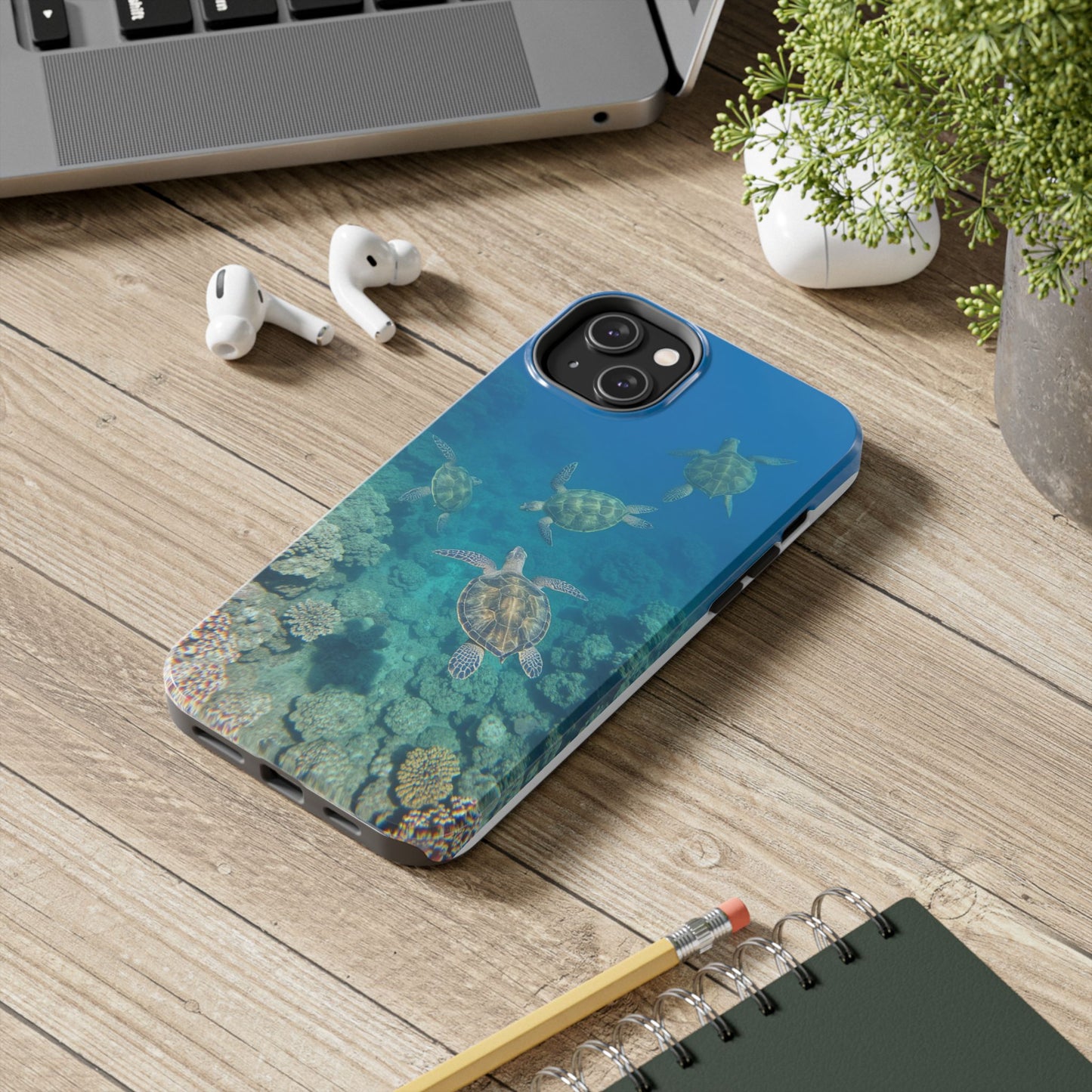 Ocean Turtle Tough Phone Cases - Durable Protection with Marine Art