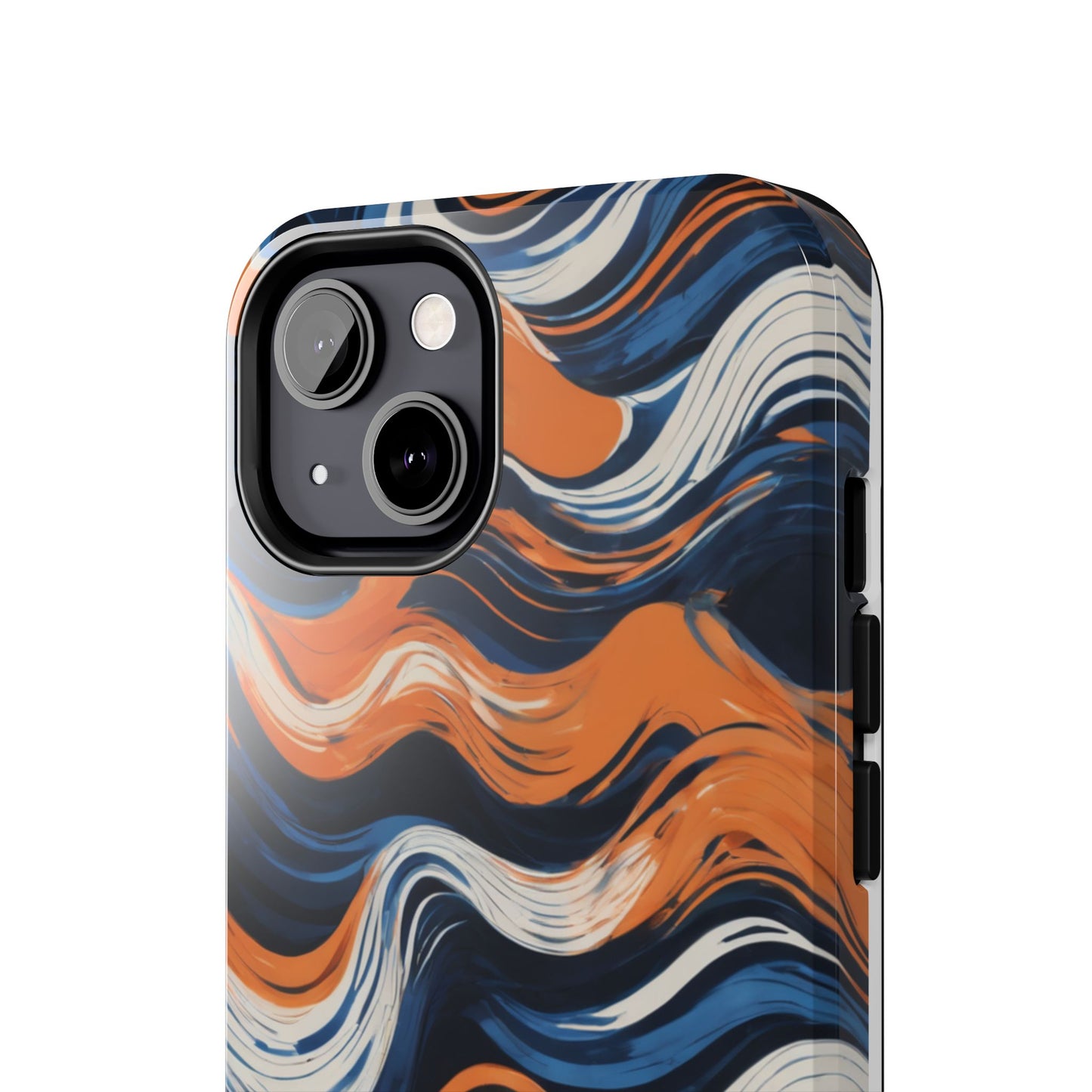 Wave Pattern Tough Phone Case - Stylish and Durable for Modern Lifestyle - for iPhone