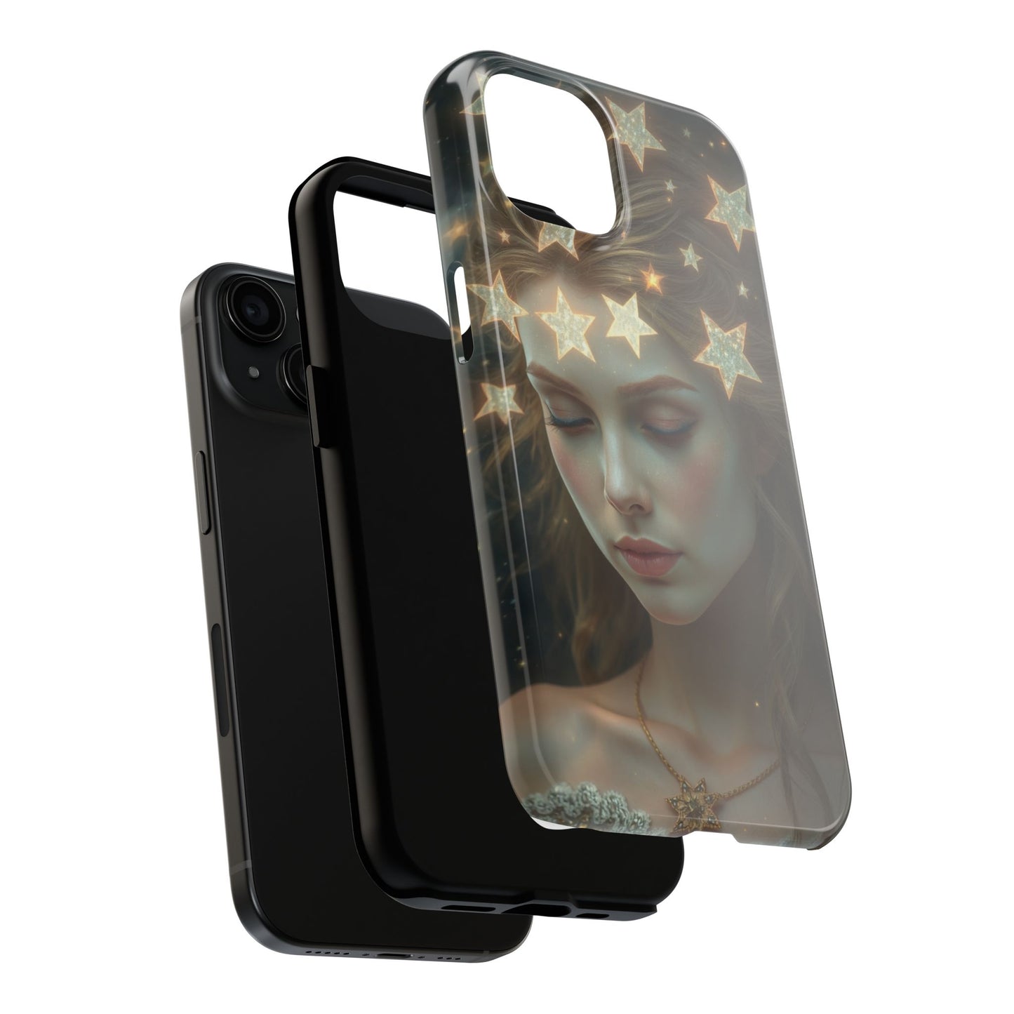 Celestial Dream Tough Phone Case - Artistic Starry Design for Style Enthusiasts