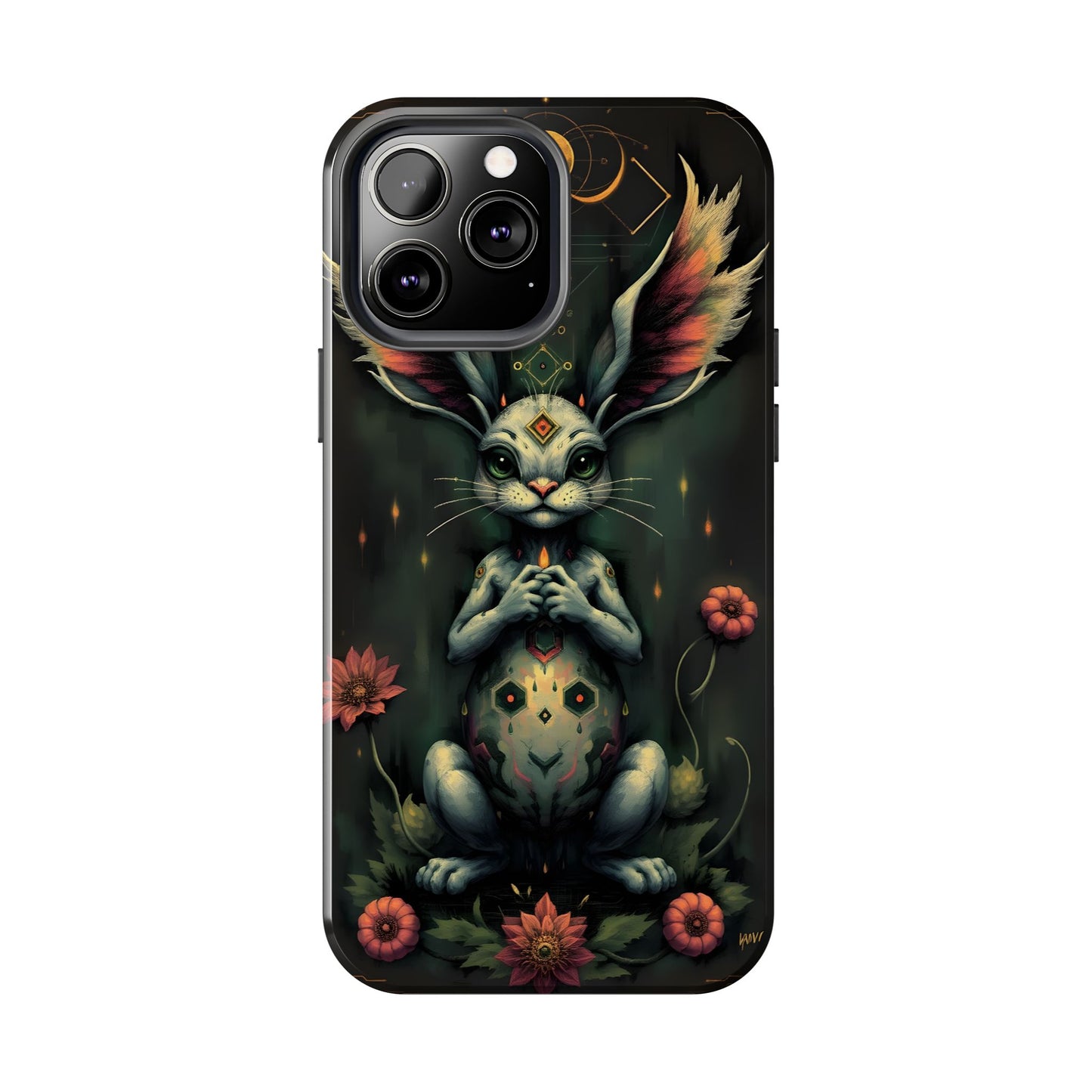 Artistic Rabbit Phone Cases - Unique and Durable Design of Mystical Bunny - for iPhone