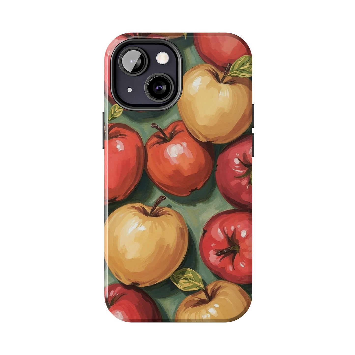 Colorful Painted Apples Art Tough Phone Case - Durable & Stylish Protection - for iPhone