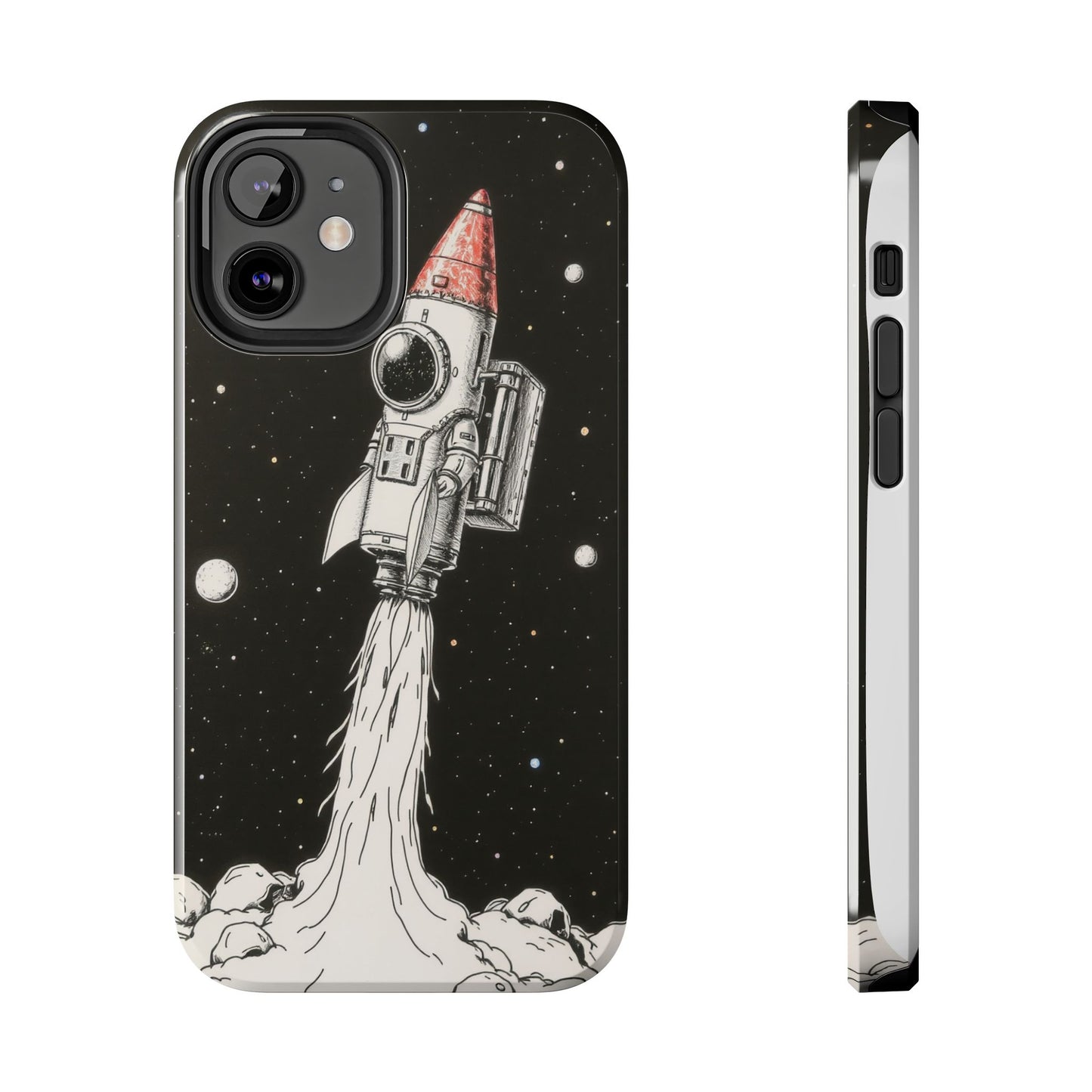 Cool Tough Phone Case for iPhone - Astro-Rocket Bond