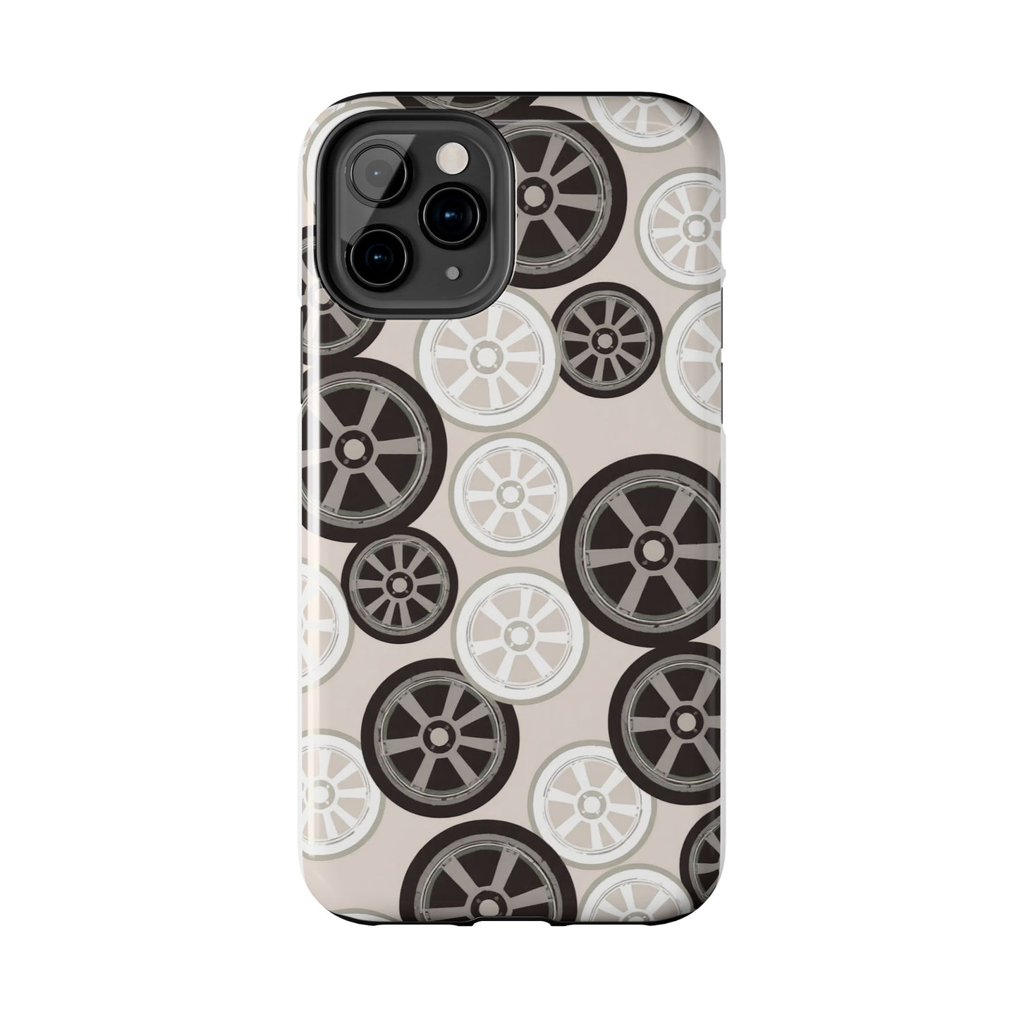 Racing Wheel Design Tough Phone Case – Durable Protection for Automotive Enthusiasts