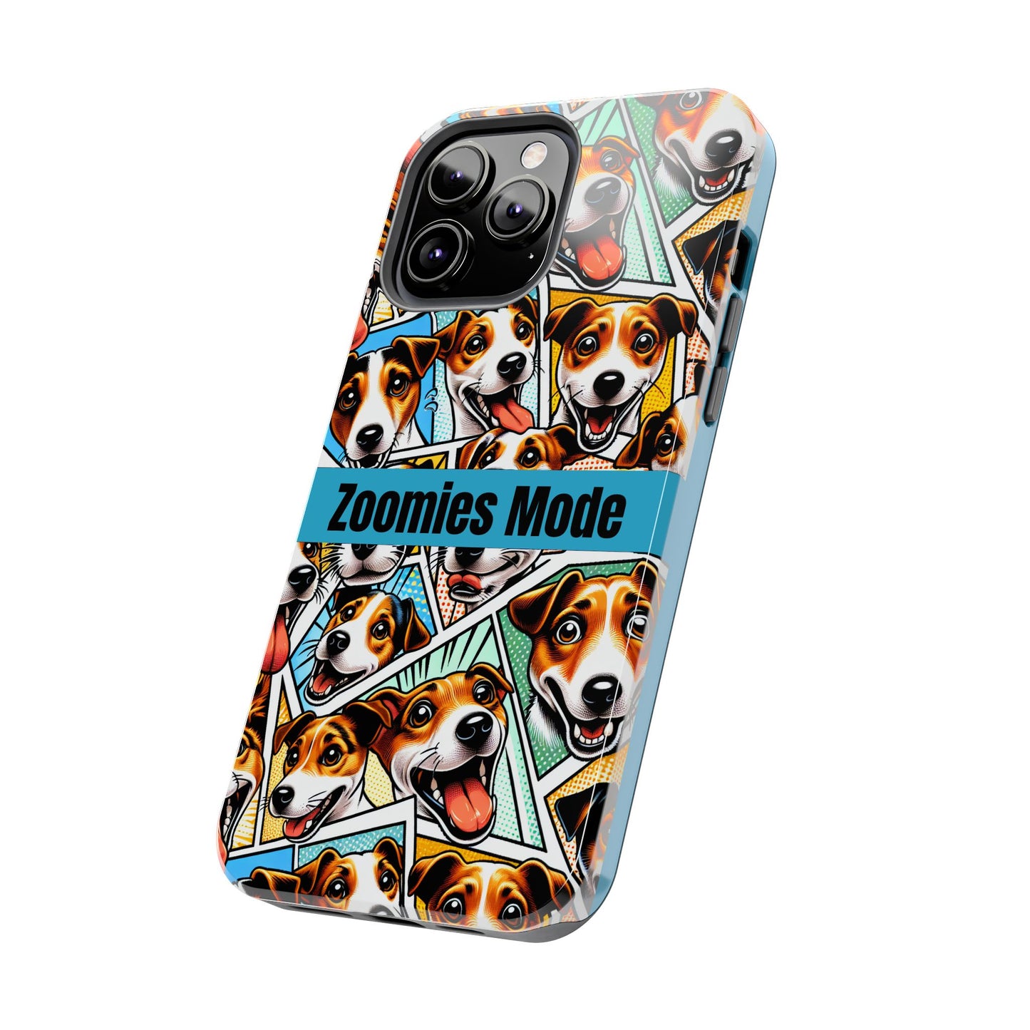 Zoomies Mode Jack Russell Tough Phone Case - Fun Dog Design Case for iPhone