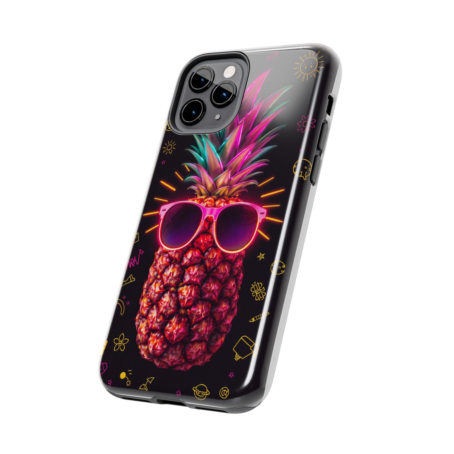 Tough Pineapple Phone Case - Cool, Vibrant Design Perfect for Summer Vibes