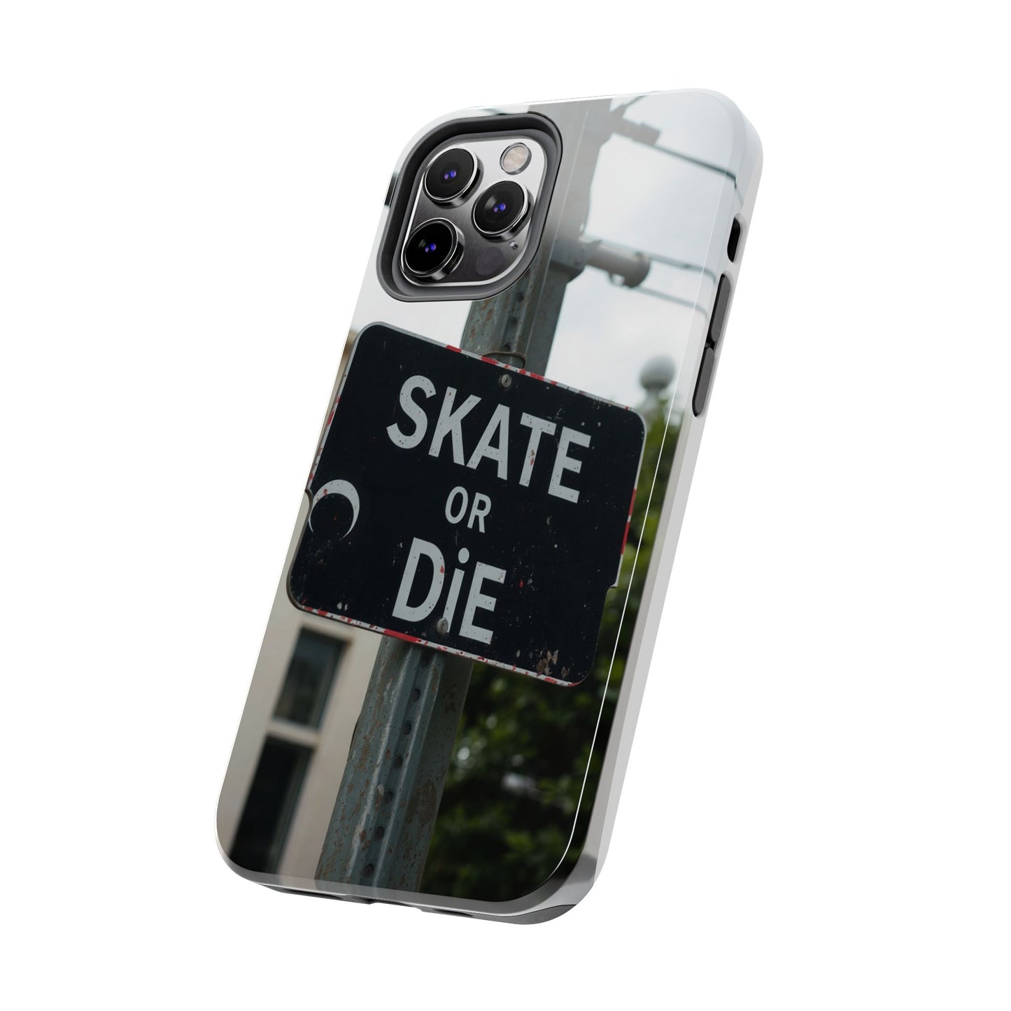 Black Sign Skate or Die Design - Tough Phone Case for iPhone