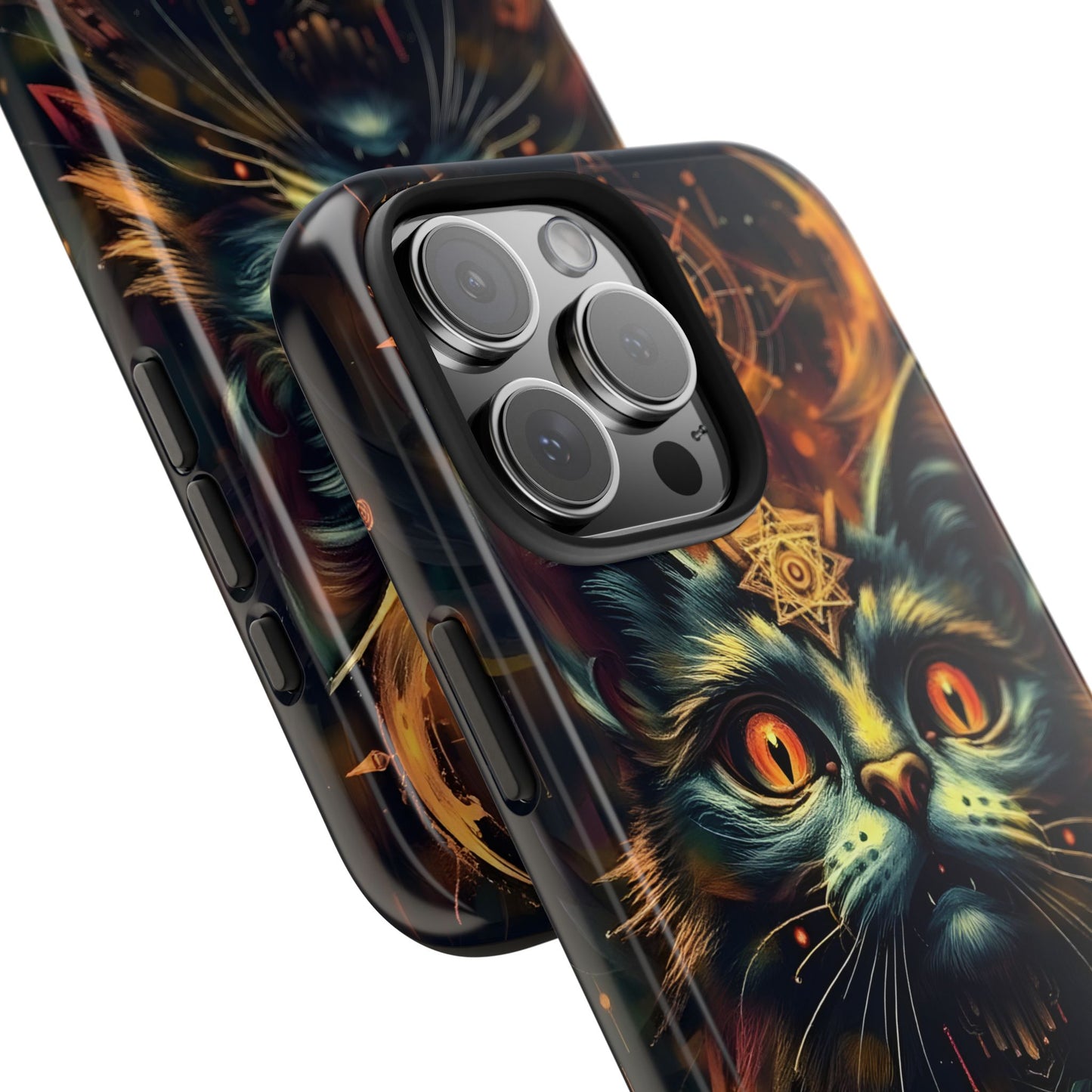 Mystical Cat Queen Tough Phone Case – Unique Protection for Cat Lovers - for iPhone