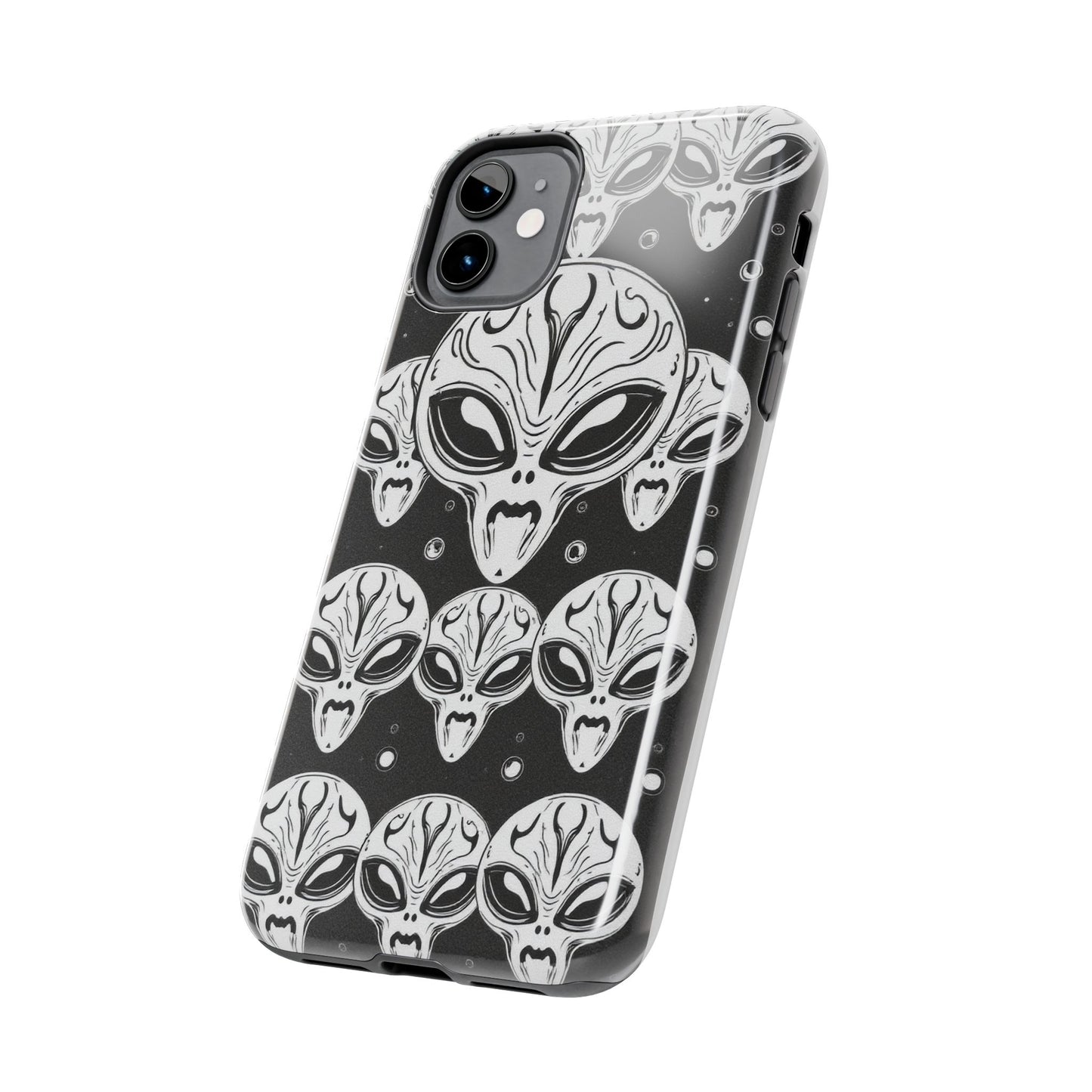 Alien Pattern Tough Phone Case - Durable Protection with Out-of-This-World Design