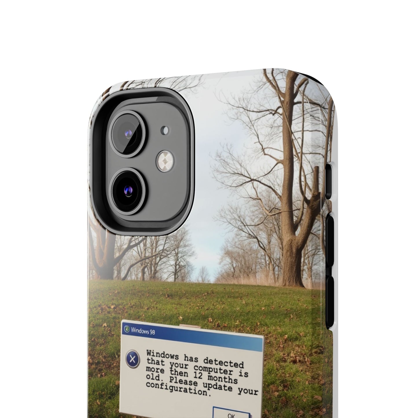 Durable Phone Case with Windows 98 Error Message Design - Perfect Gift for Tech Lovers