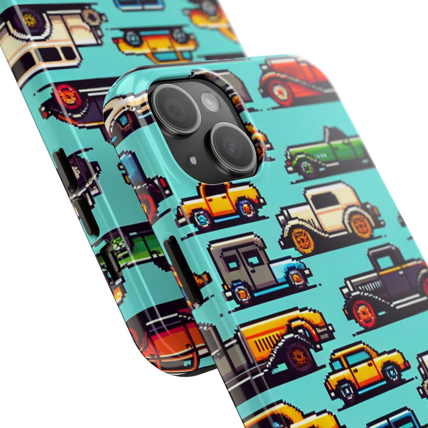 Retro Car Pixel Art Tough Phone Case - Durable & Stylish Protection - for iPhone