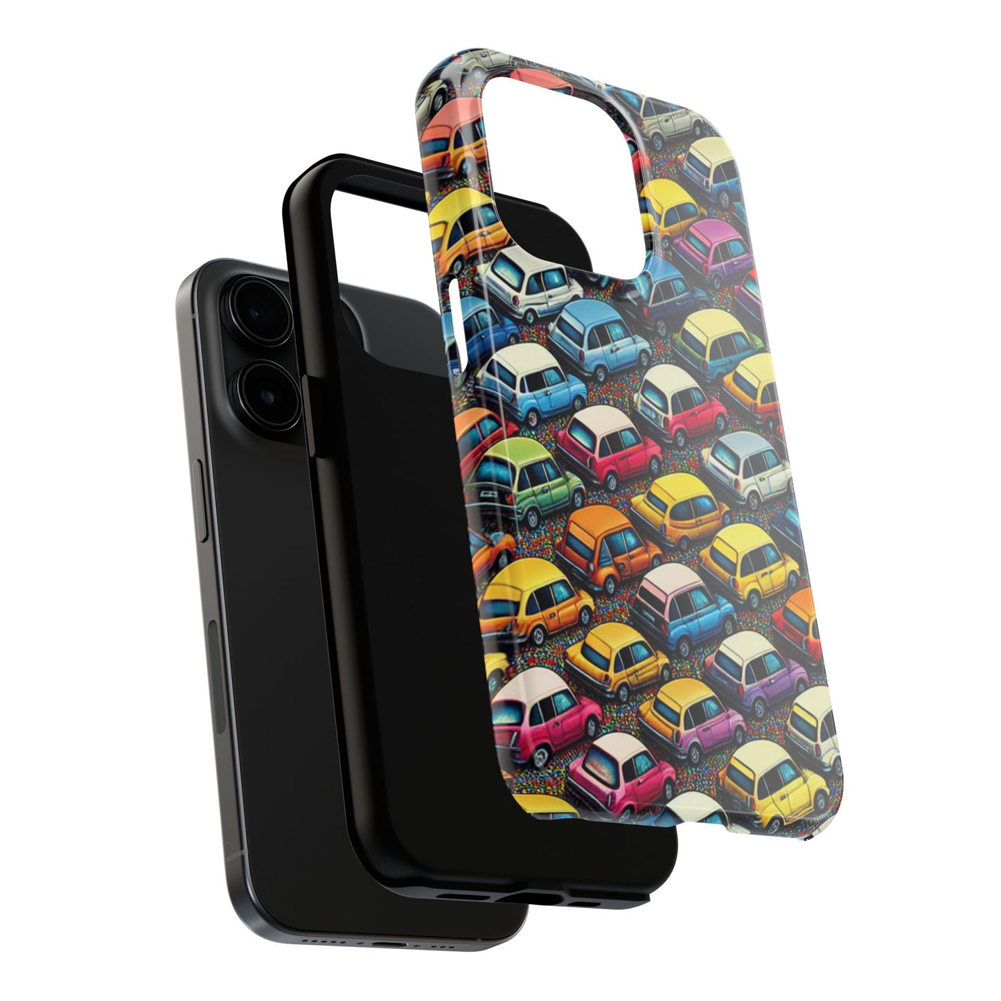 Car Phone Case - City Traffic Pattern Design - for iPhone