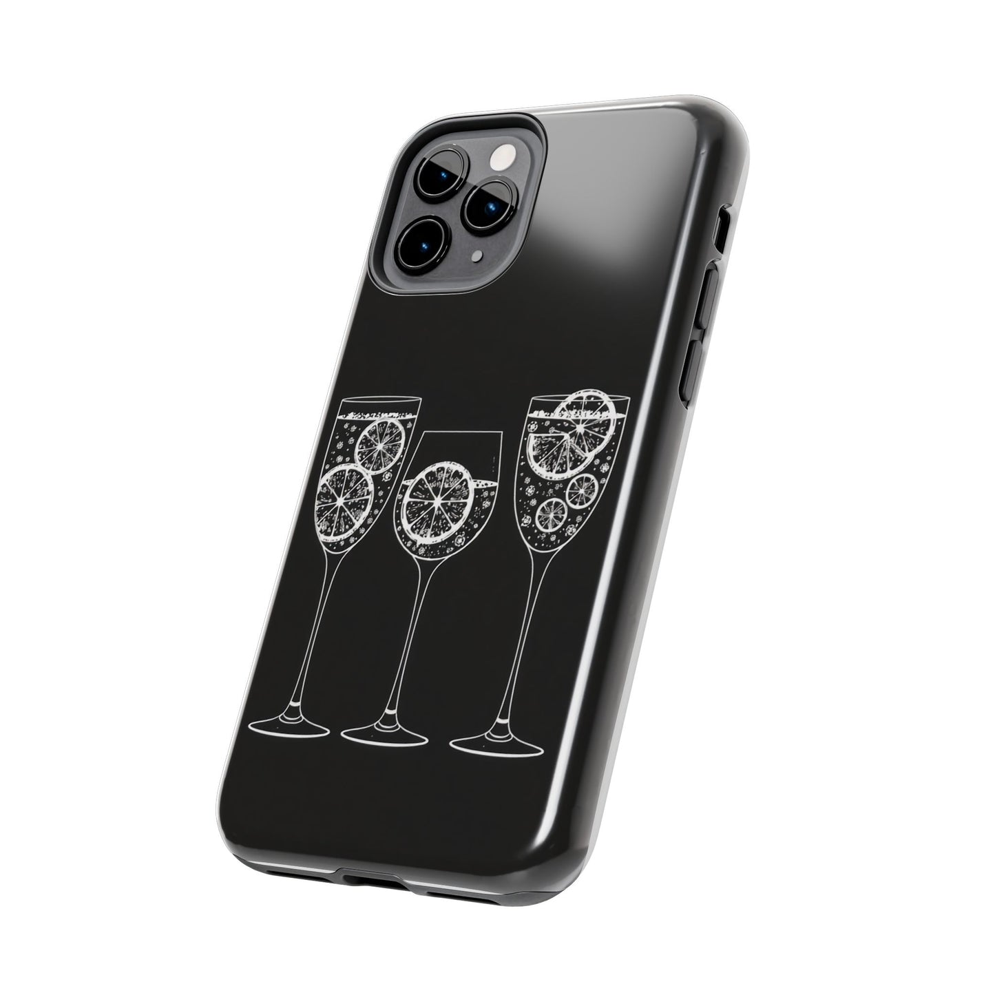 Stylish Tough Phone Cases with Citrus Glass Design, Protective Cases for Parties, Summer Events, and Everyday Use